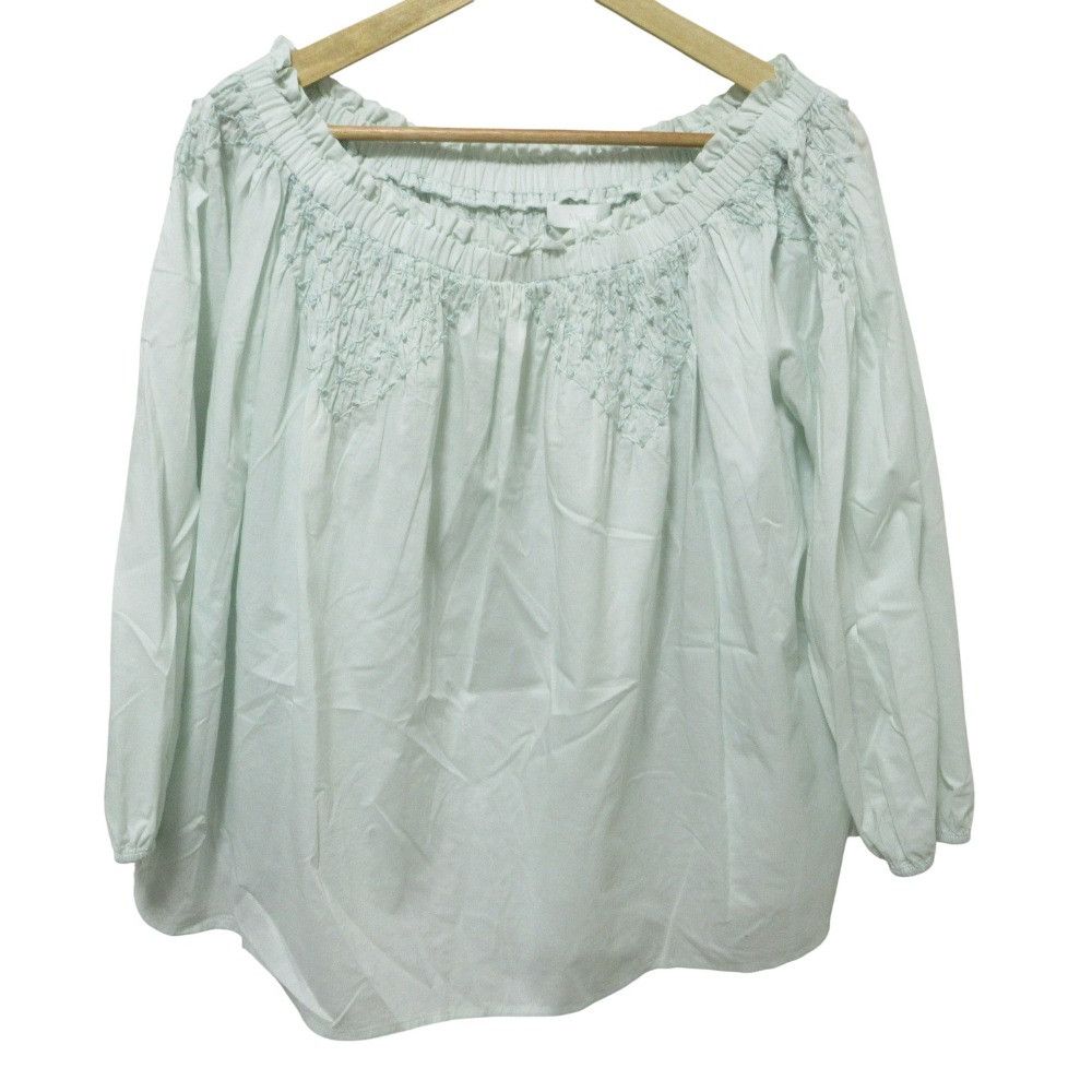 Other Other Merlette MARLE Cotton Blouse Cotton Tops 3610700042 DUTY FREE for USA Size ONE SIZE - 1 Thumbnail