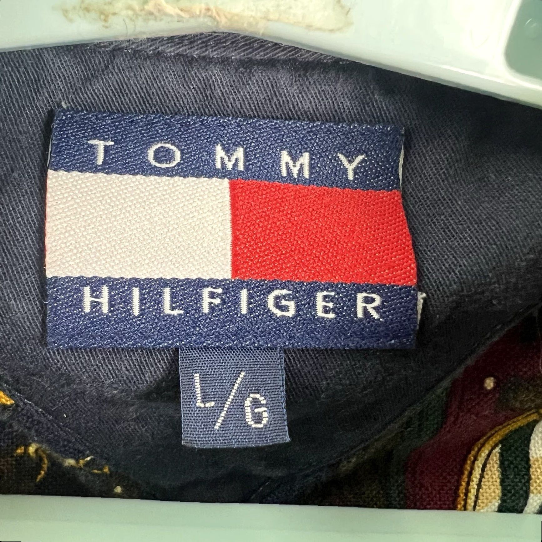 Tommy Hilfiger Tommy Hilfiger Animal Print Button-Down Shirt Mens Size L Blue Western Casual Size US L / EU 52-54 / 3 - 6 Thumbnail