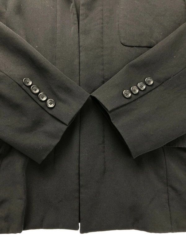 Yohji Yamamoto POUR HOMME WOOL GABARDINE FRONT LAYERED JACKET HX-J44-129 Size US M / EU 48-50 / 2 - 3 Thumbnail