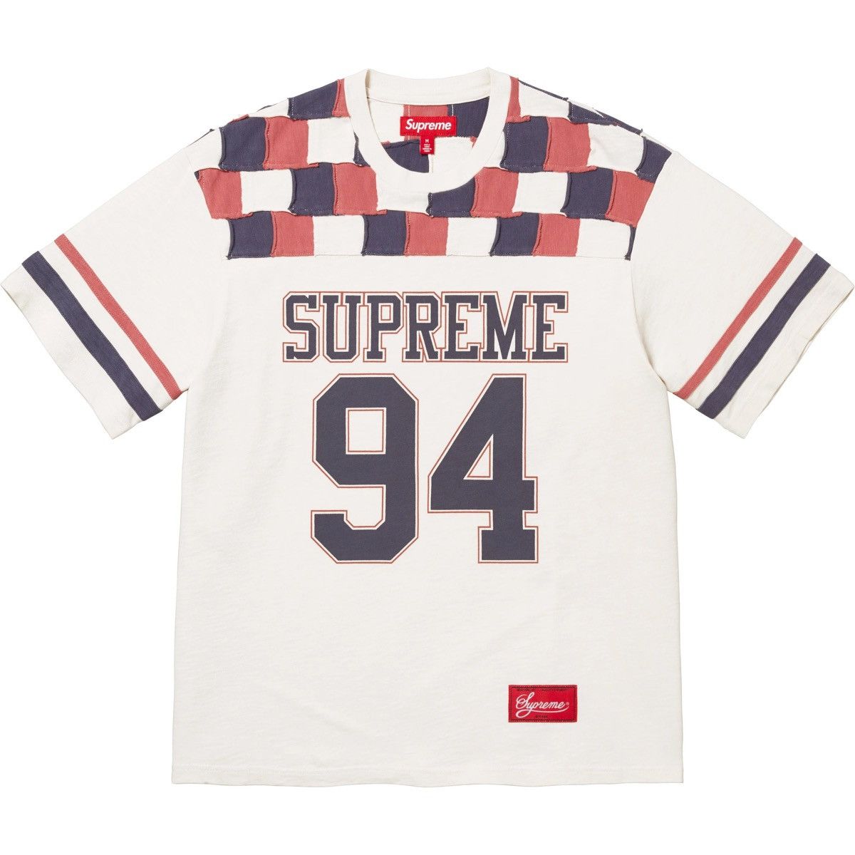 Supreme Supreme Yoke Patchwork Football Top Raw Edge S/S FW24 XXL Size US XXL / EU 58 / 5 - 1 Thumbnail