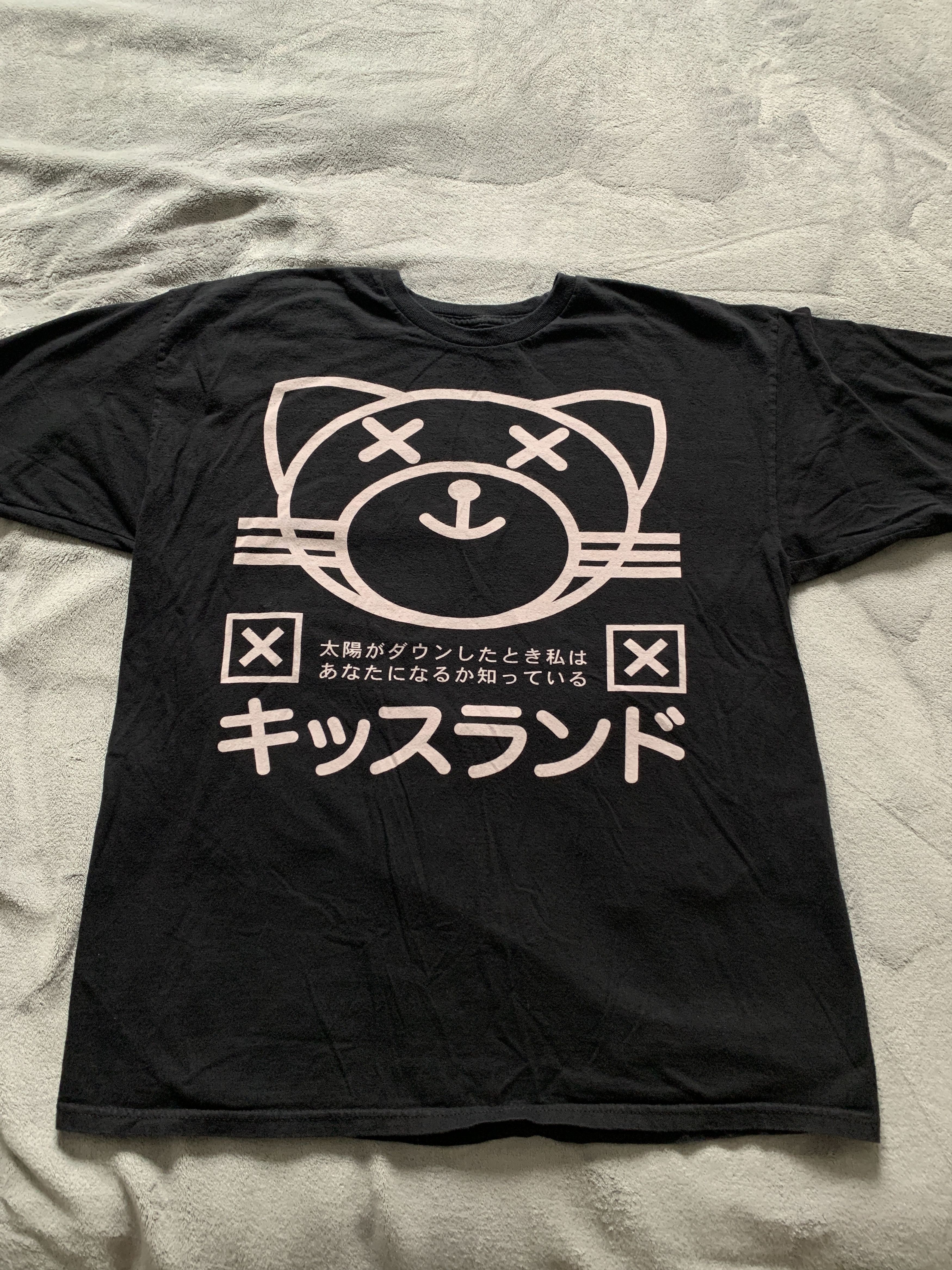 image of The Weeknd He Weeknd Official Issue Xo Kiss Land Tee in Black, Men's (Size XL)