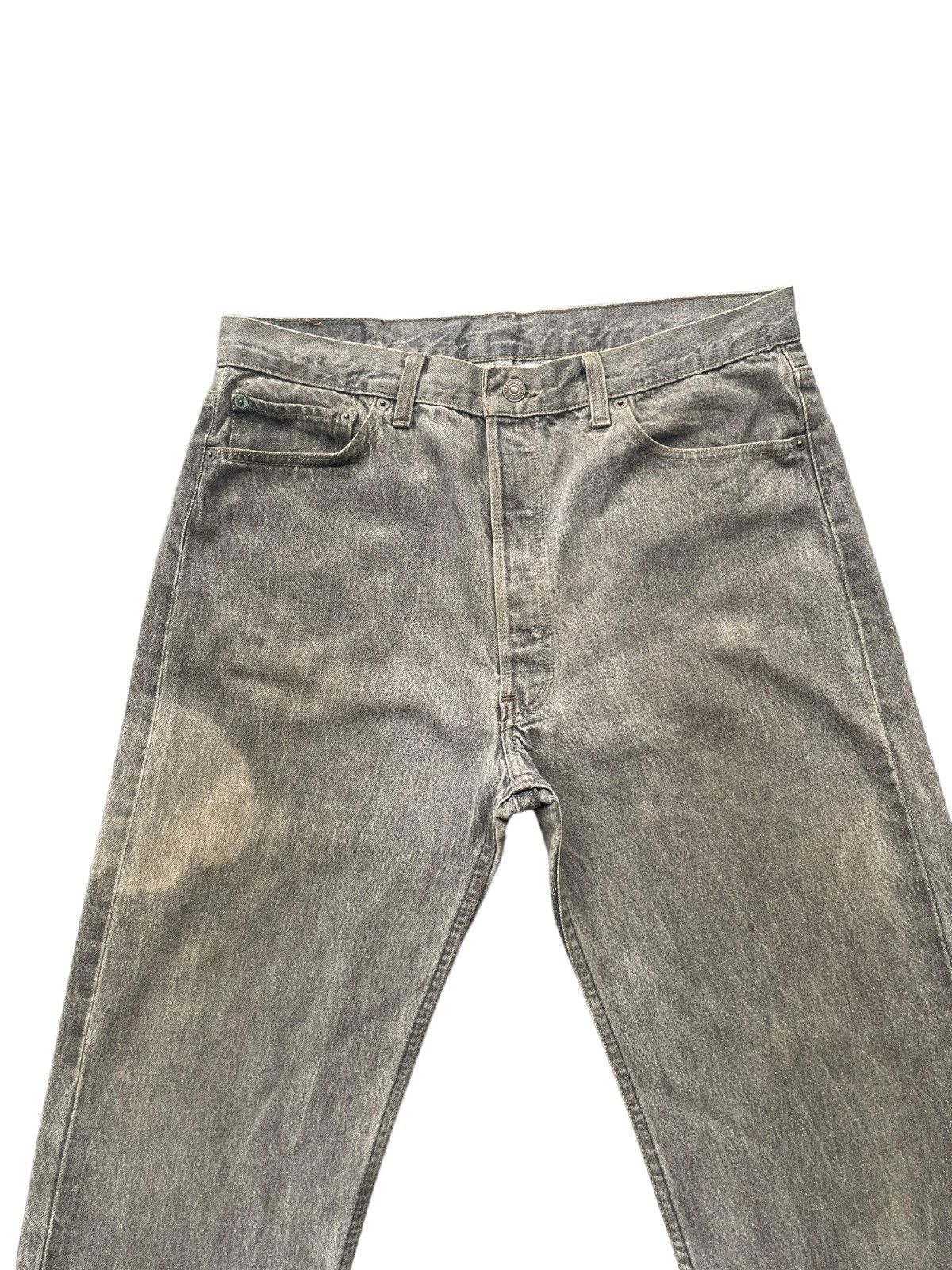 Levi's × Vintage Vintage 1991 Levis 501 e Faded Denim Size US 35 - 3 Thumbnail