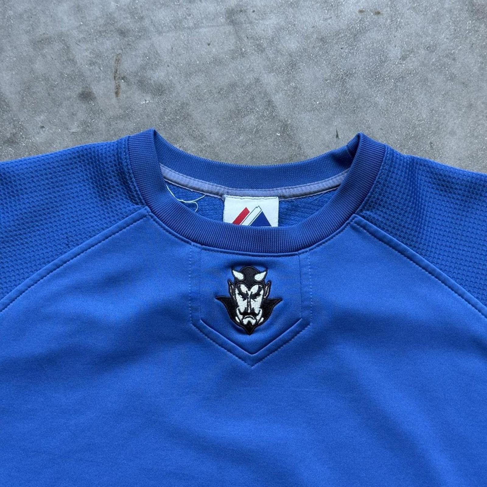 Other Majestic Duke Devils “Old Logo” Baseball 2000's Sweatshirt Size US XL / EU 56 / 4 - 3 Thumbnail