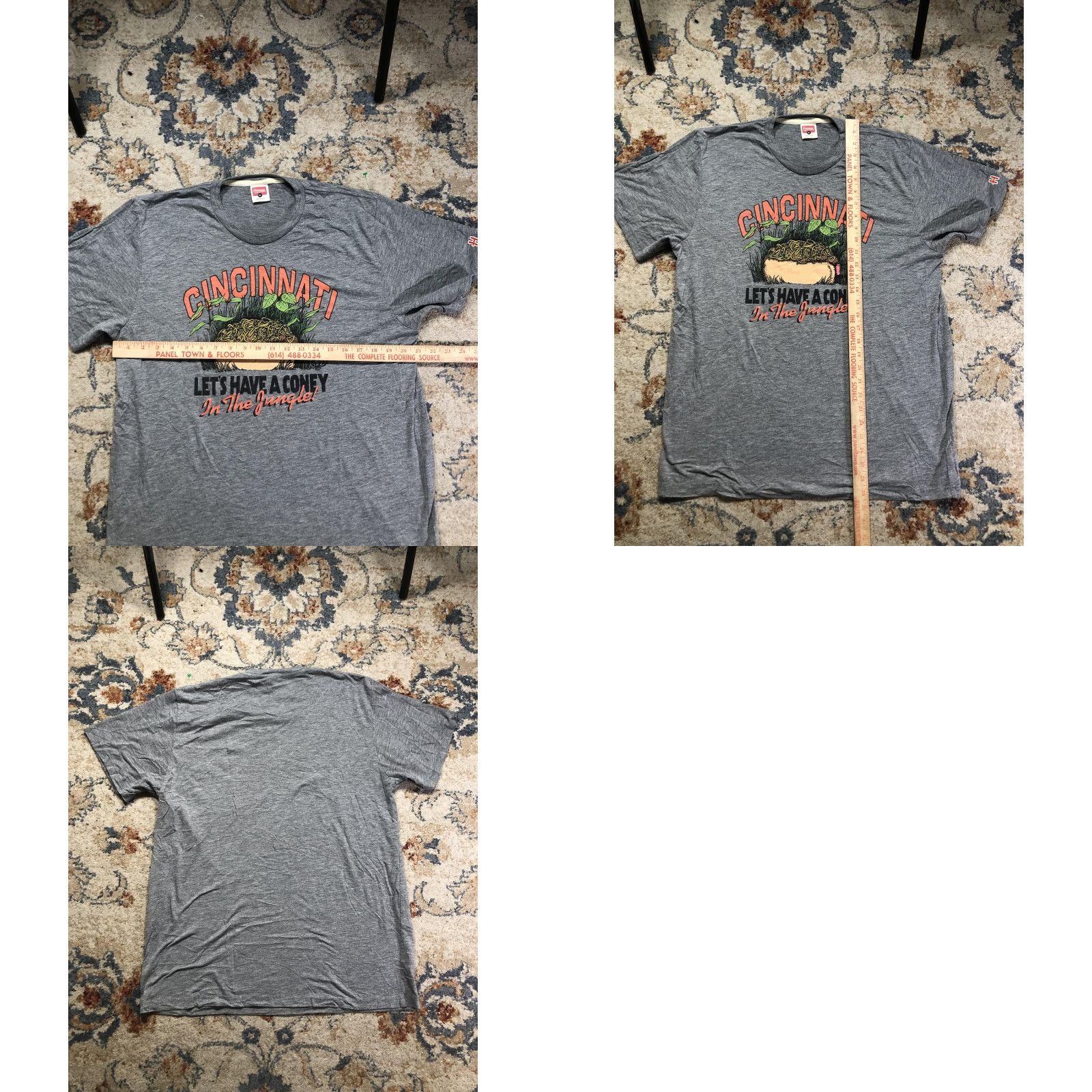 Vintage Homage Shirt Mens XL Gray Cincinnati Coney Graphic Tee Jungle Lets Have A Coney Size US XL / EU 56 / 4 - 8 Thumbnail