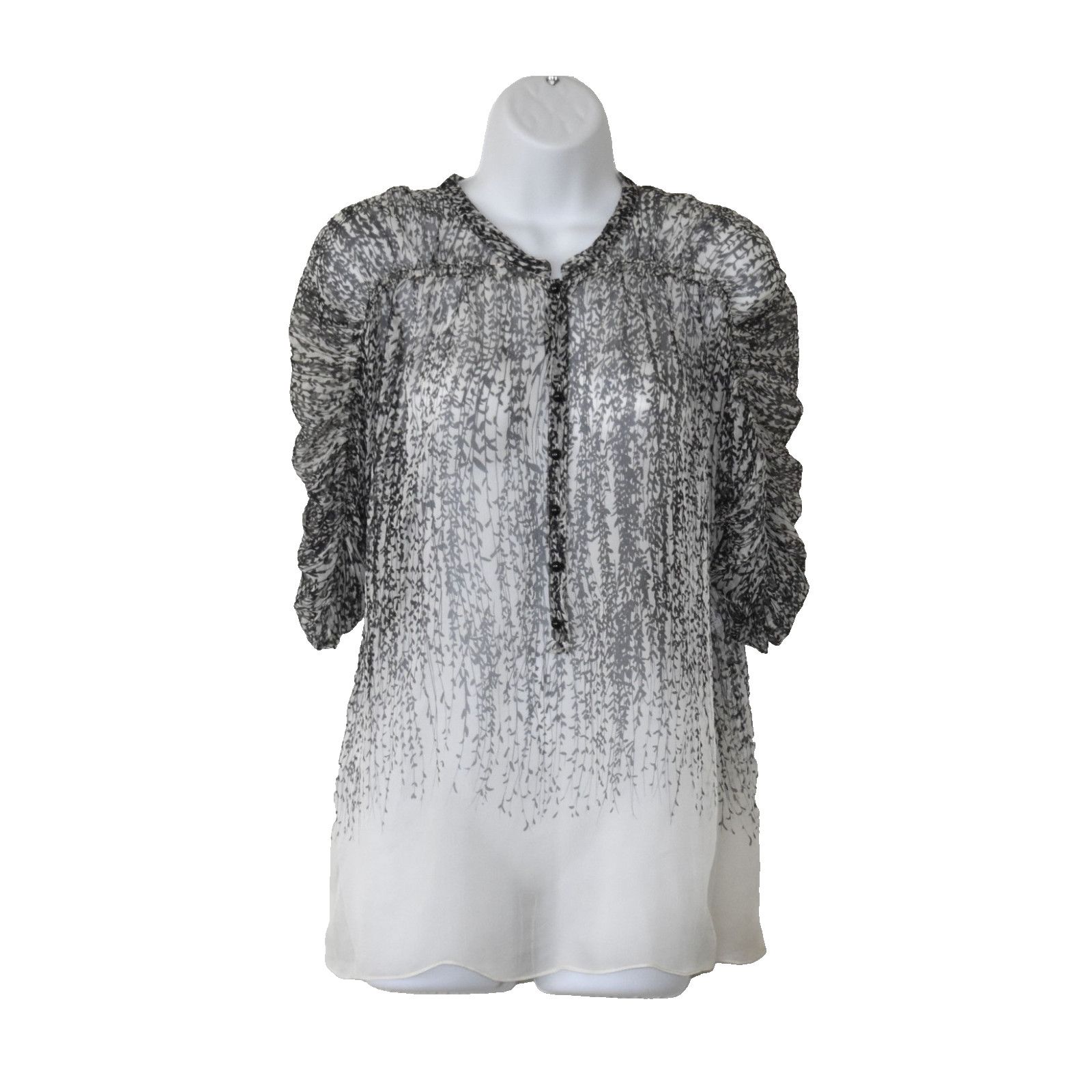 Diane von Furstenberg DIANE VON FURSTENBERG Wine Leaf Silk Top Overlay Set Size 6 Size M / US 6-8 / IT 42-44 - 3 Thumbnail