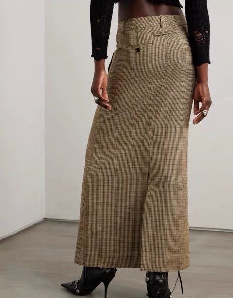 Acne Studios Acne Studios size:34 Agnes embroidered checkered skirt Size 33" - 2 Thumbnail