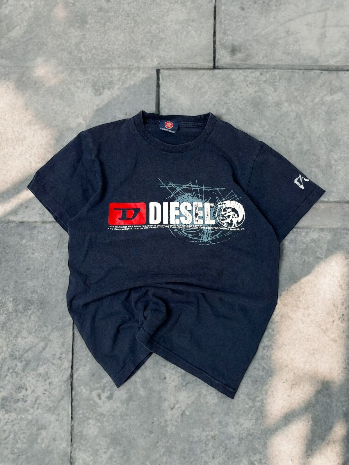 Diesel Vintage diesel spellout big logo tee japanese avant garde Size US S / EU 44-46 / 1 - 2 Thumbnail