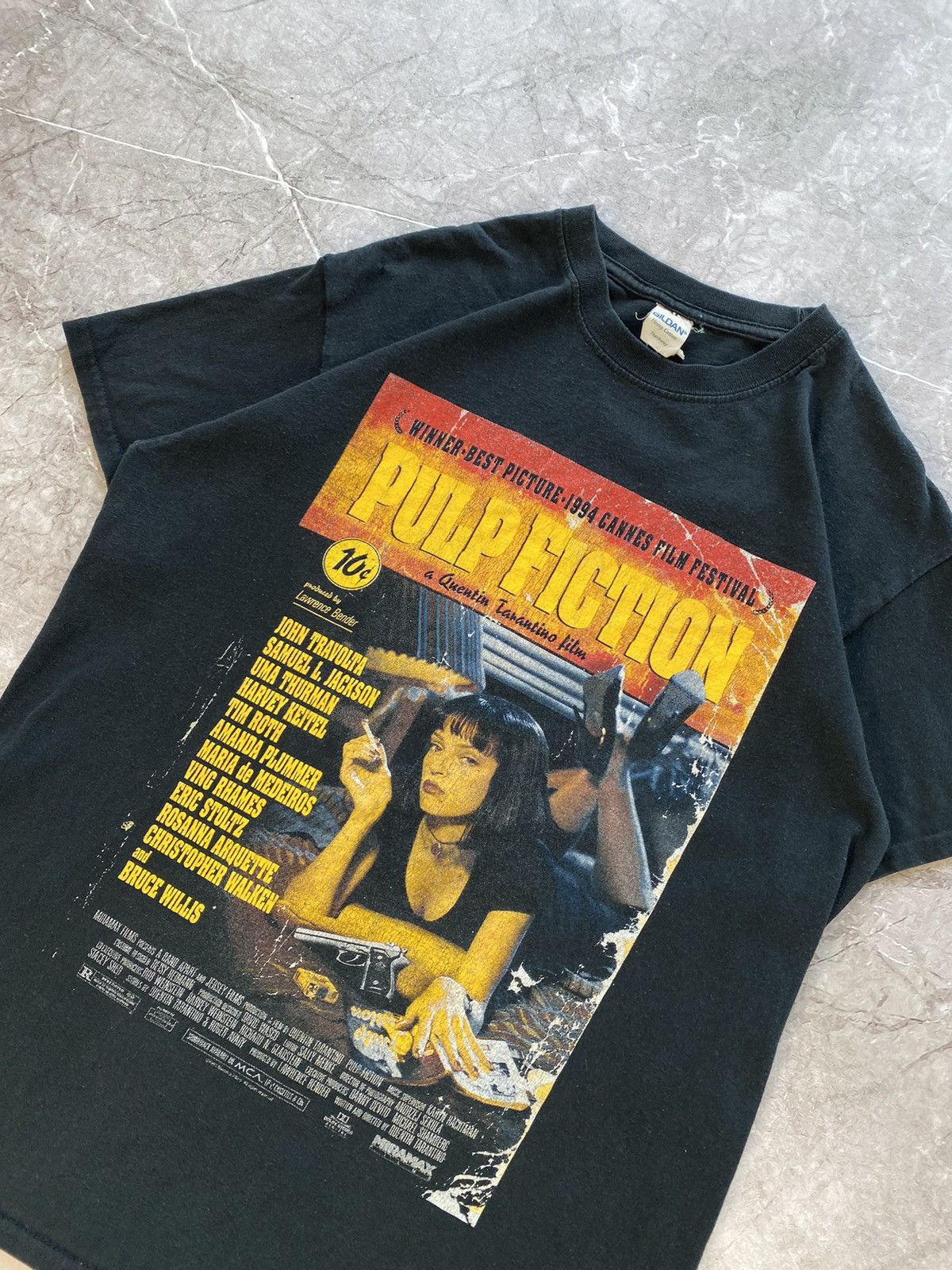 Vintage Vintage 1994 Pulp Fiction x Winterland Productions T-shirt Size US M / EU 48-50 / 2 - 3 Thumbnail