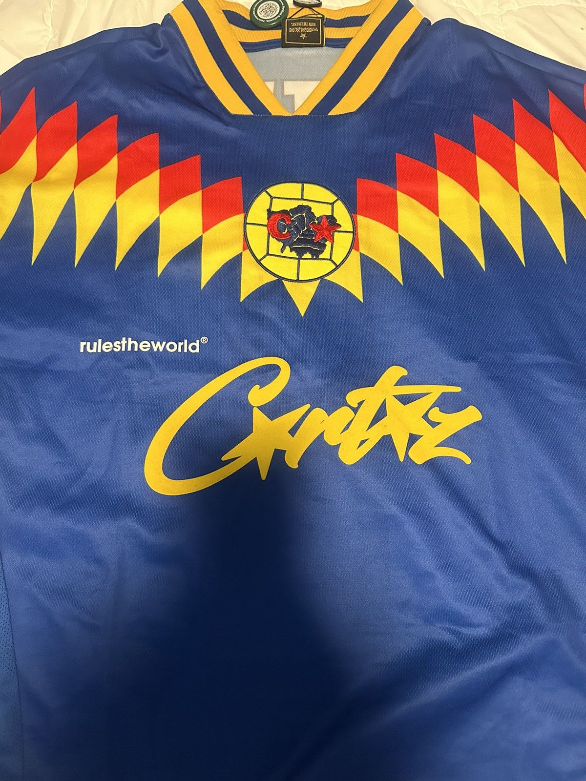 Corteiz Corteiz RTW Blue Jersey Small Football Futbol soccer Size US S / EU 44-46 / 1 - 2 Thumbnail