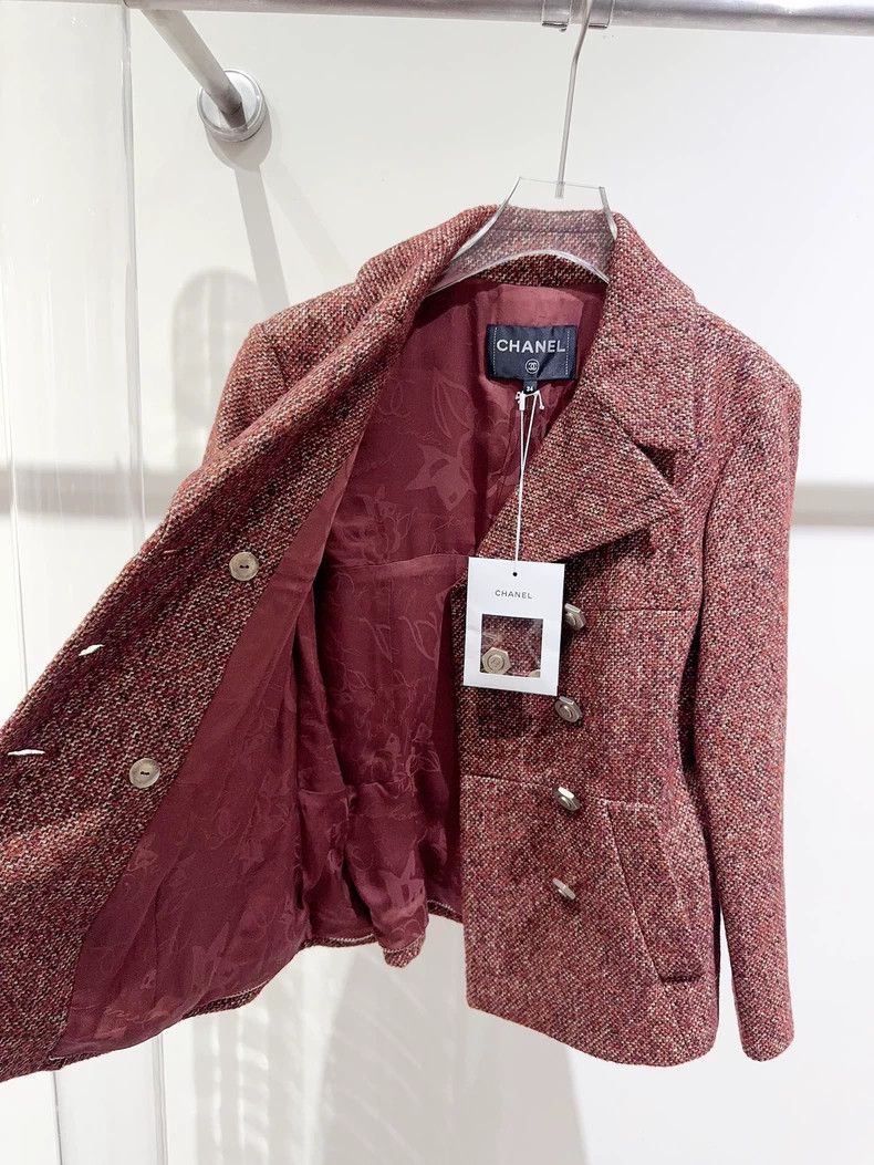 Chanel Chanel 18A high-end handicraft workshop catwalk double-brea Size XXS / US 00 / IT 34 - 5 Thumbnail