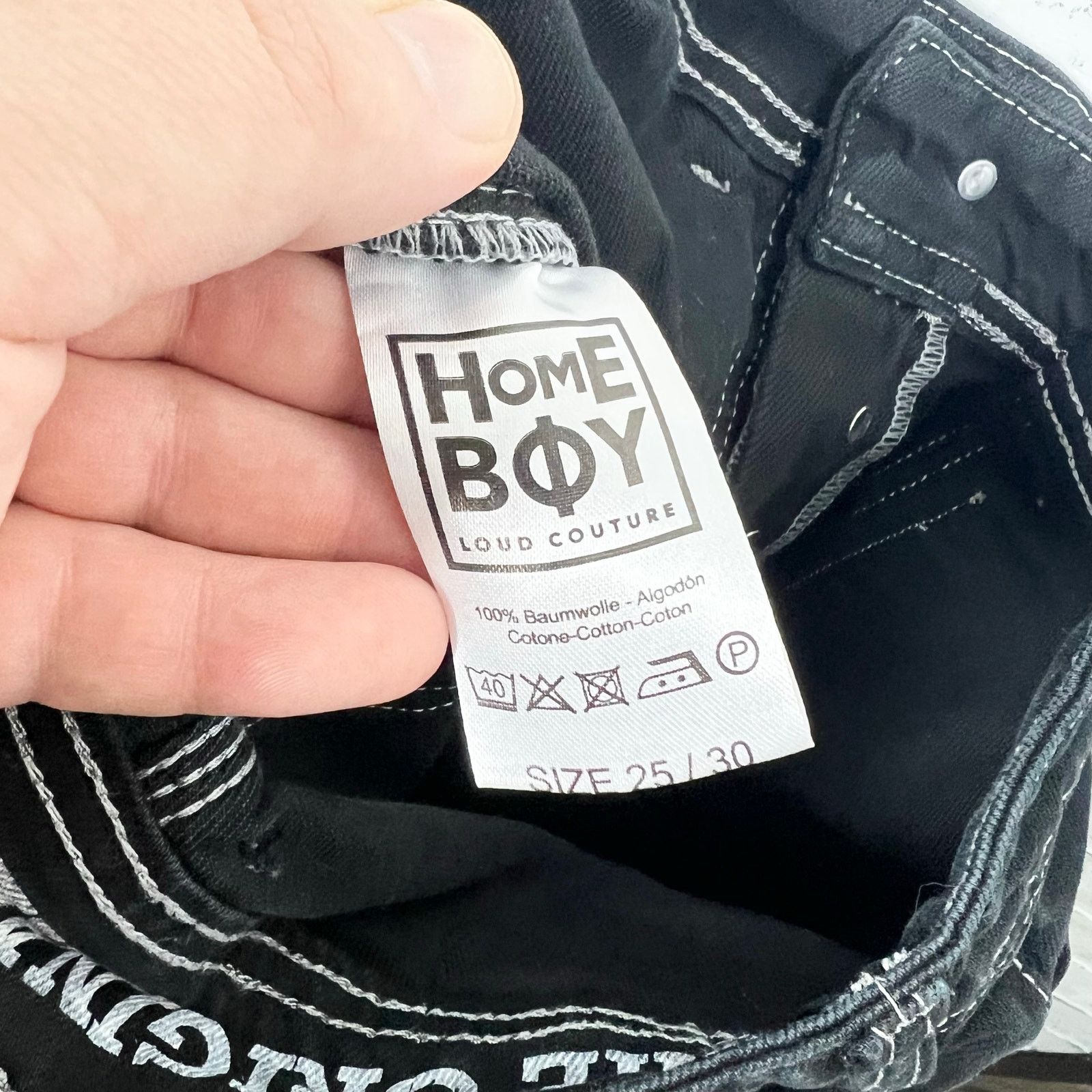 Other Home Boy Loud Couture Baggy Black Pants 25x30 Size 25" / US 0 / IT 36 - 11 Thumbnail