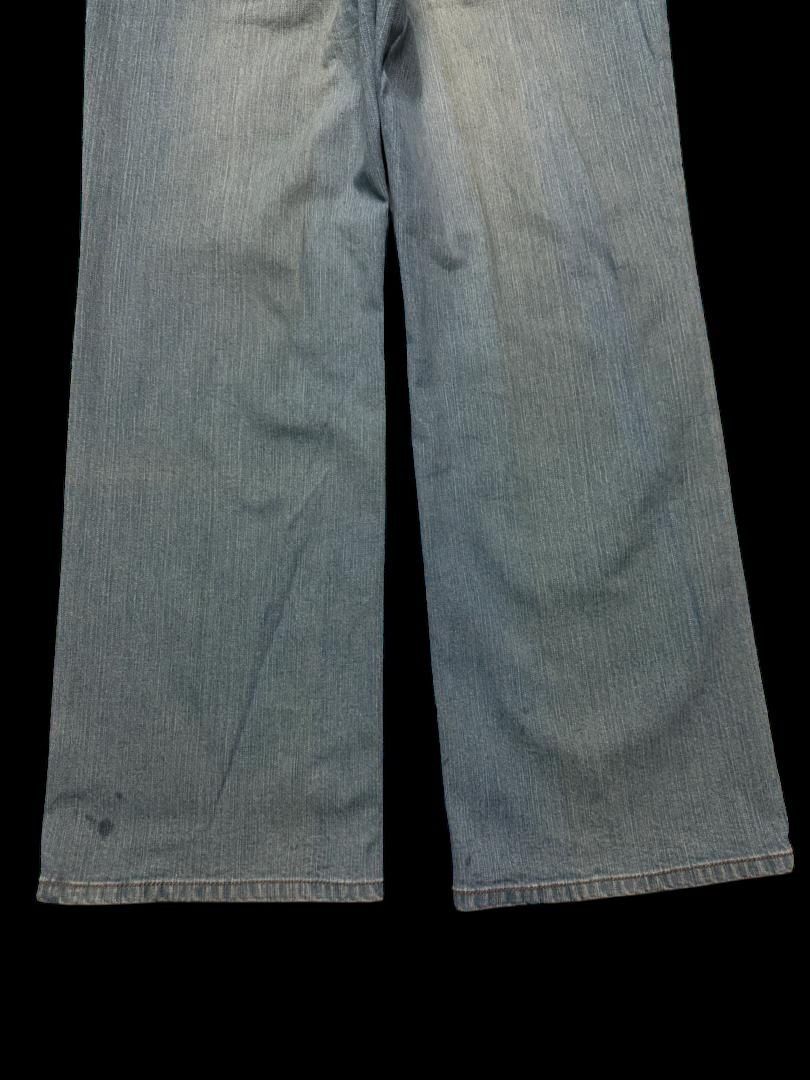Tornado Mart Sick Japanese Smile Land Double Waist Rusty Mudwash Baggy Size US 29 - 19 Thumbnail