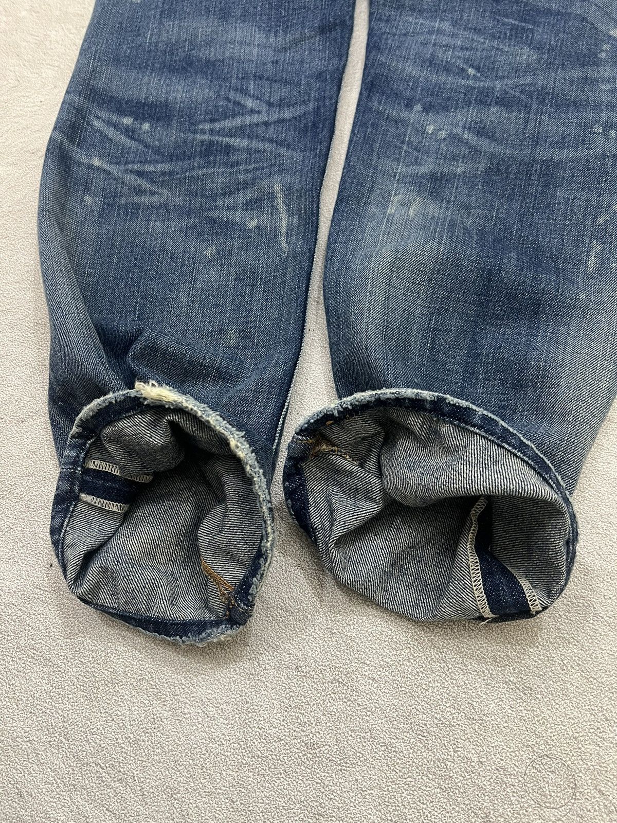 Kapital 2000s Archival Rrl Ralph Lauren Ripped Wash Jeans y2k Ifsix Size US 35 - 8 Thumbnail