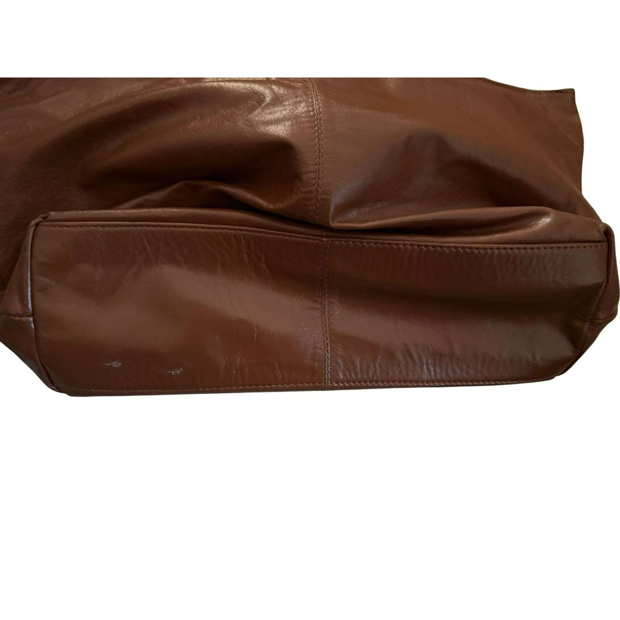 Other Latico Brown Leather Shoulder Bag With Braided Handles & Flo Size ONE SIZE - 5 Thumbnail