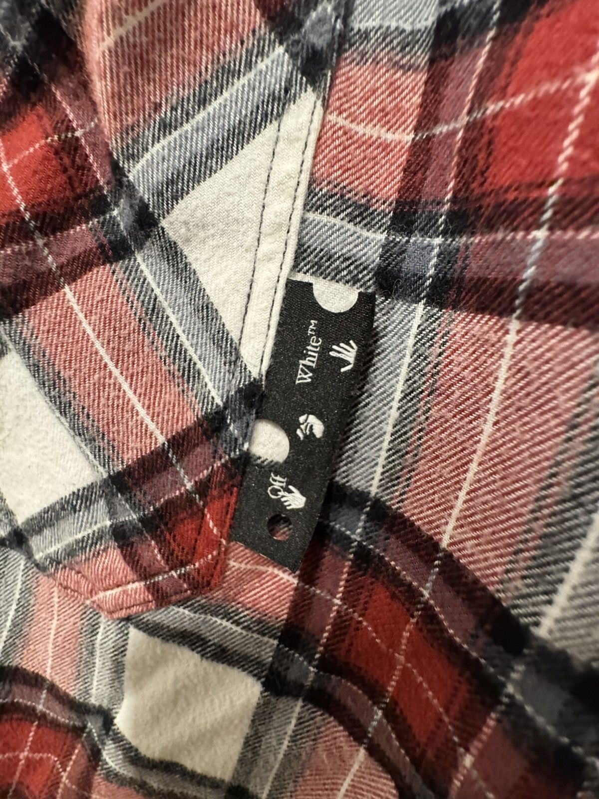 Off-White OFF-WHITE ALLOVER CHECK FLANNEL ARROW SHIRT Size US XL / EU 56 / 4 - 7 Thumbnail