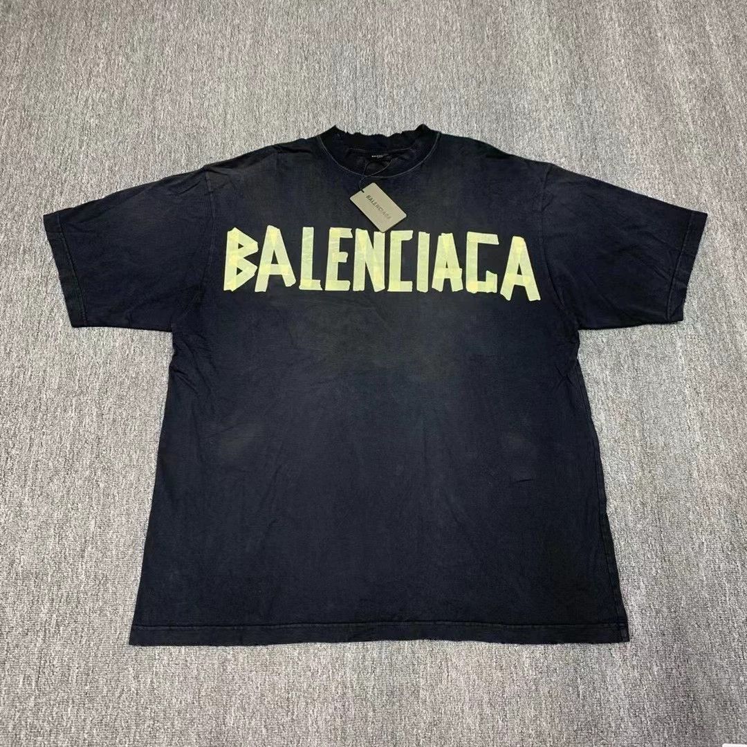Balenciaga Balenciaga Black Tape Short Sleeve Size US XXL / EU 58 / 5 - 1 Thumbnail