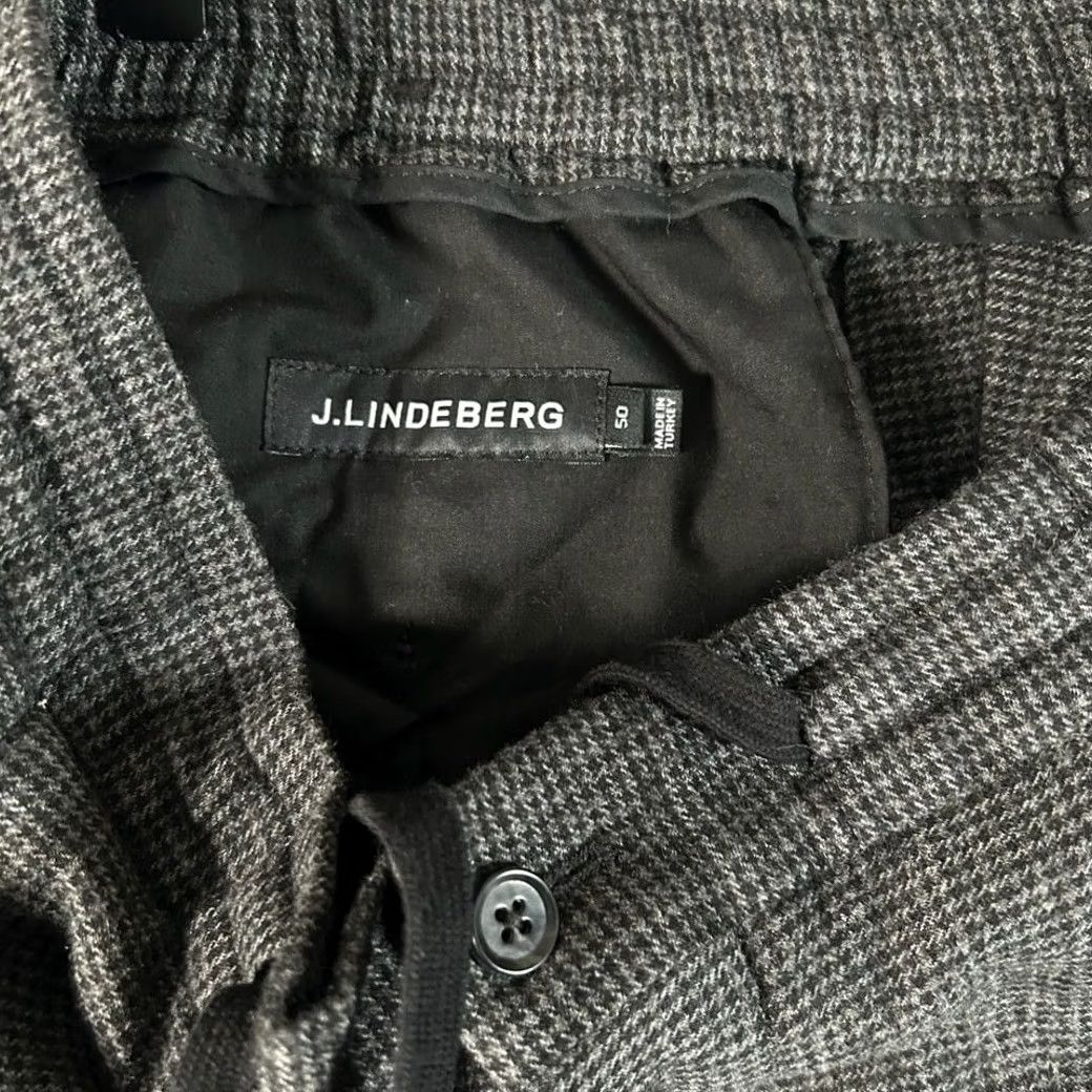 J.Lindeberg J. Lindeberg Mens Pleated Trousers Pants Wool Blend Charcoal Grey Plaid Size 50 Big & Tall Dress Pants Mens Gray } Size US 34 / EU 50 - 3 Thumbnail