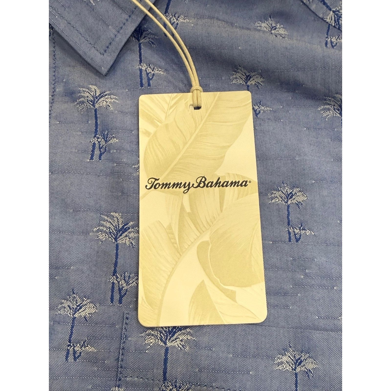 Tommy Bahama TOMMY BAHAMA Camp Shirt Embroidered Blue MEN NWT | MSRP $138 Size US M / EU 48-50 / 2 - 8 Thumbnail