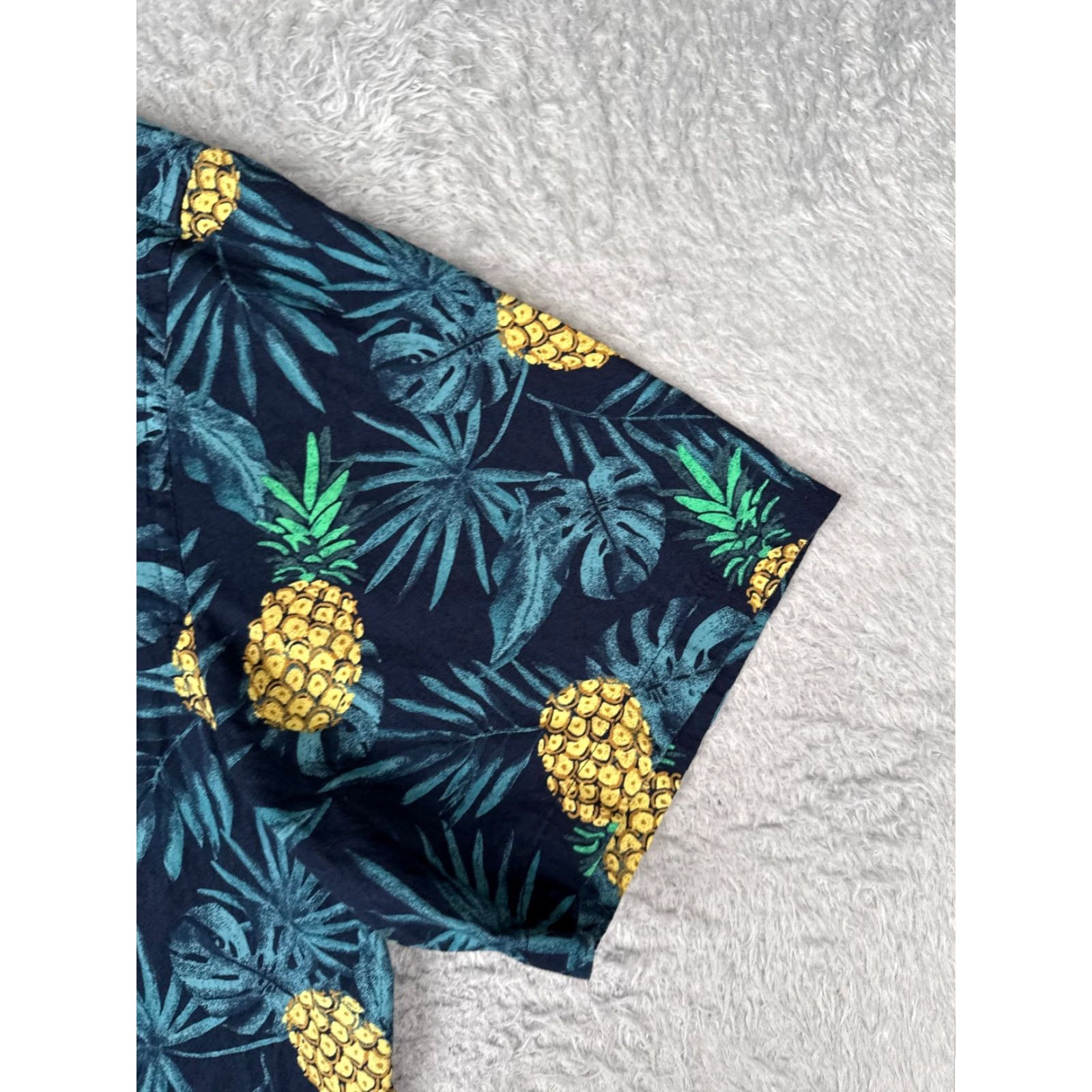 Old Navy Old Navy Button-Up Shirt Men 2XL Blue Floral AOP Hawaiian Cotton Size US XXL / EU 58 / 5 - 2 Thumbnail