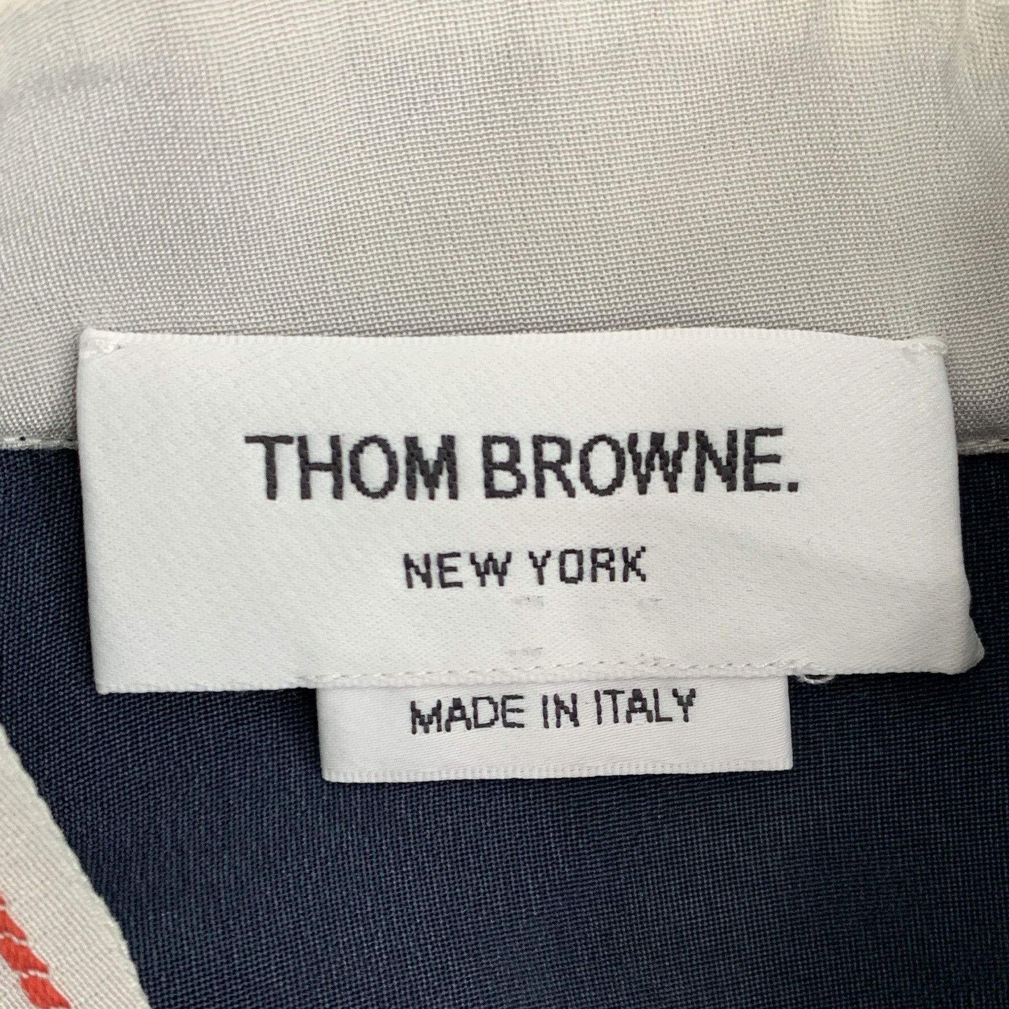 Thom Browne Thom Browne Navy Stripe Cotton Shirt (38) Size XS / US 0-2 / IT 36-38 - 2 Thumbnail