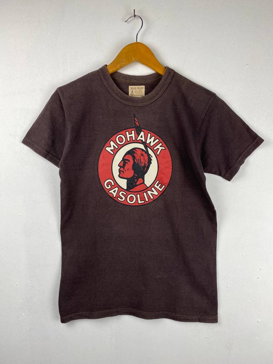Japanese Brand vintage joe mccoy mohawk gasoline tee nice design Size US S / EU 44-46 / 1 - 1 Thumbnail