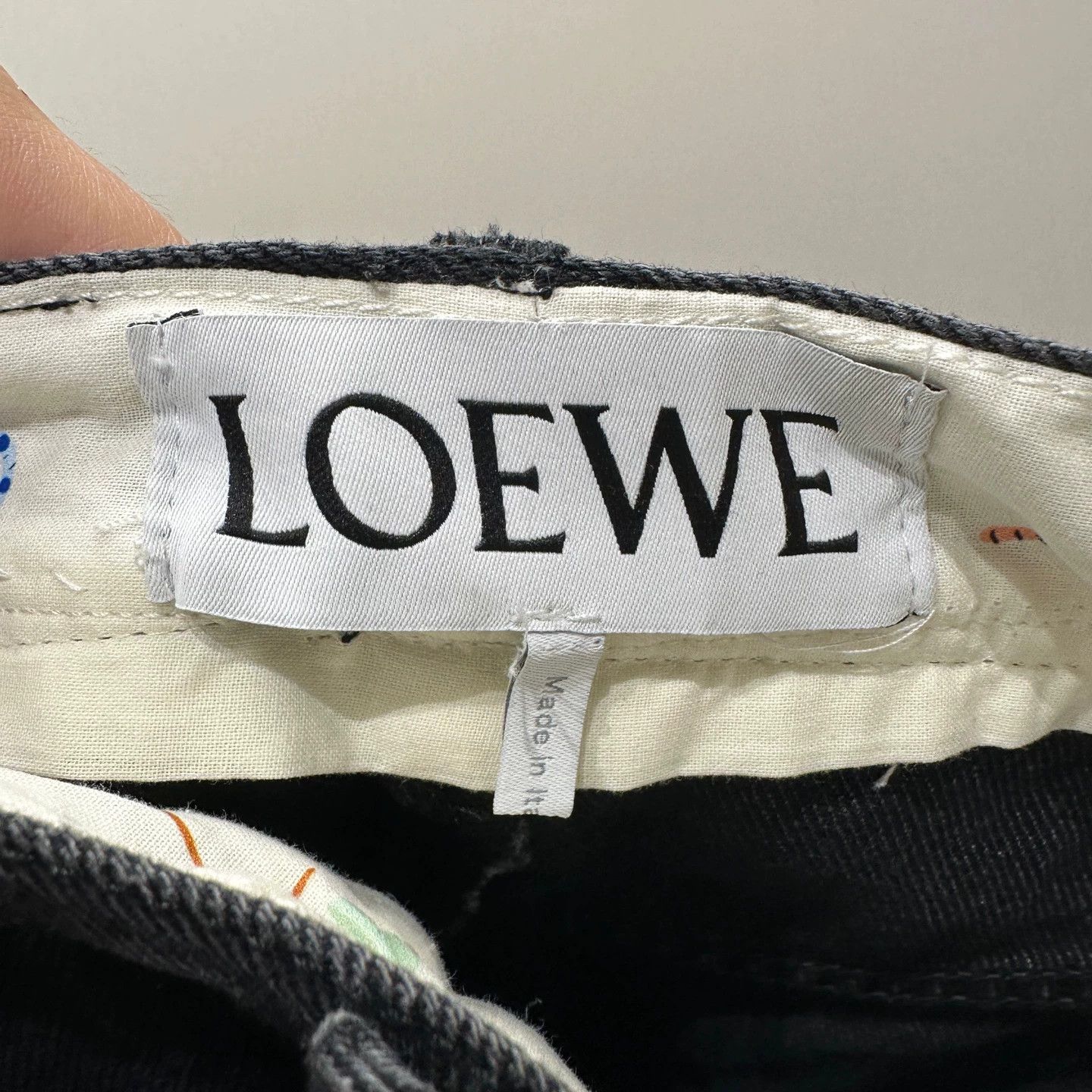 Loewe Loewe mar258 logo tag mini flower embroidered jeans Size 24" / US 00 / IT 34 - 3 Thumbnail