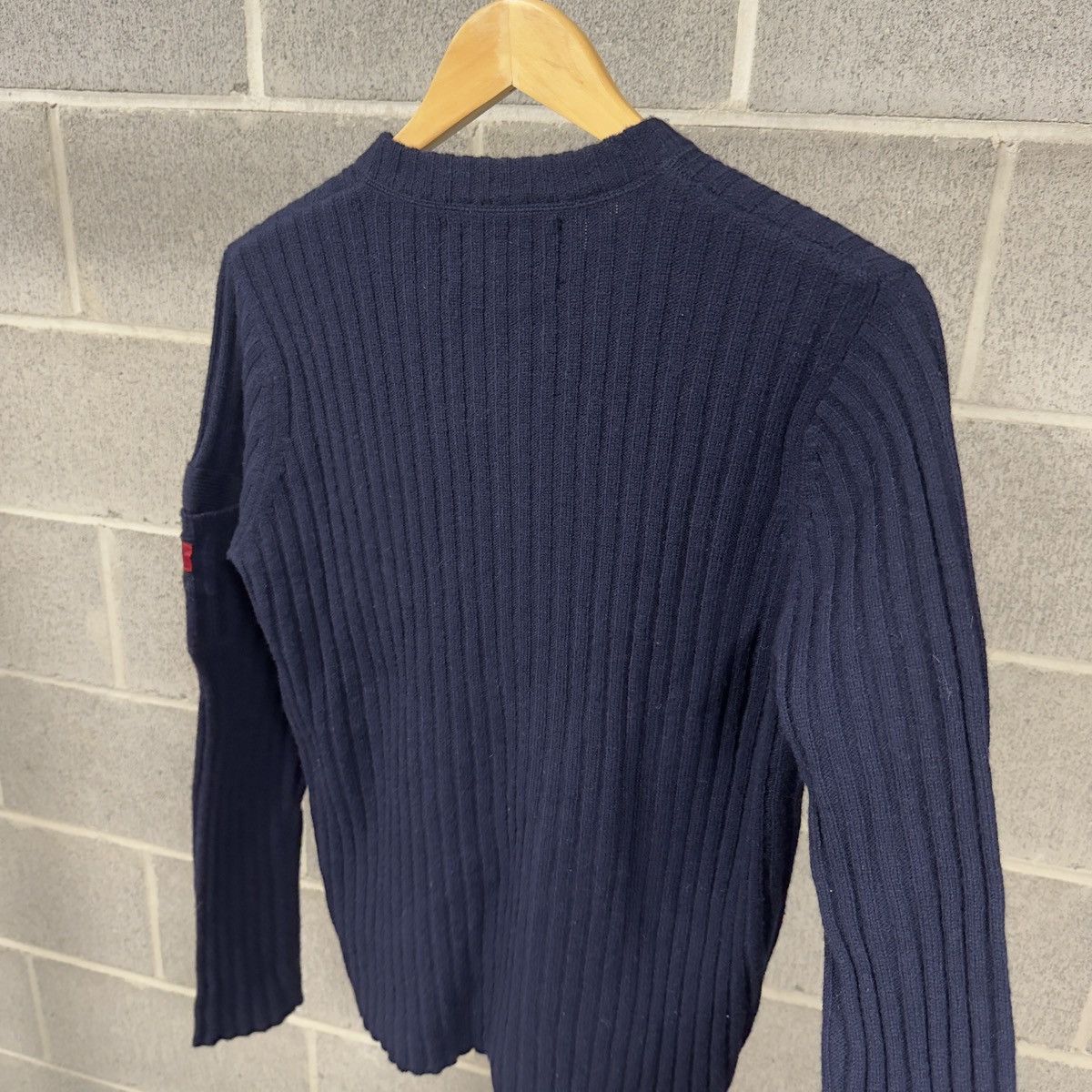 Vintage Vintage Abercrombie & Fitch Lambswool Navy Blue Sweater Size M / US 6-8 / IT 42-44 - 6 Thumbnail
