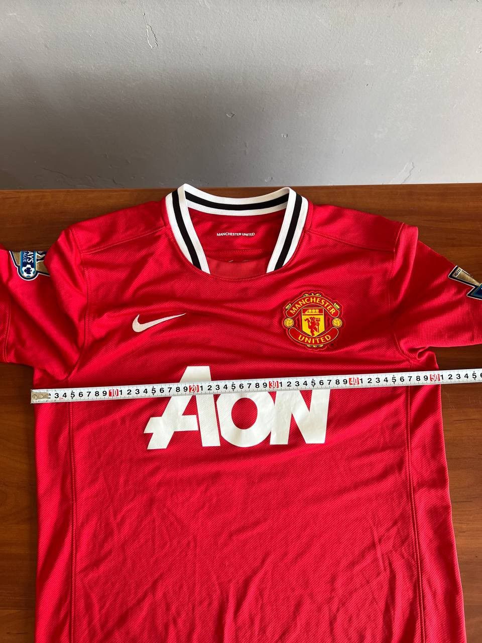 Nike 2010/11 MANCHESTER UNITED #10 ROONEY NIKE HOME SOCCER JERSEY Size US M / EU 48-50 / 2 - 17 Thumbnail