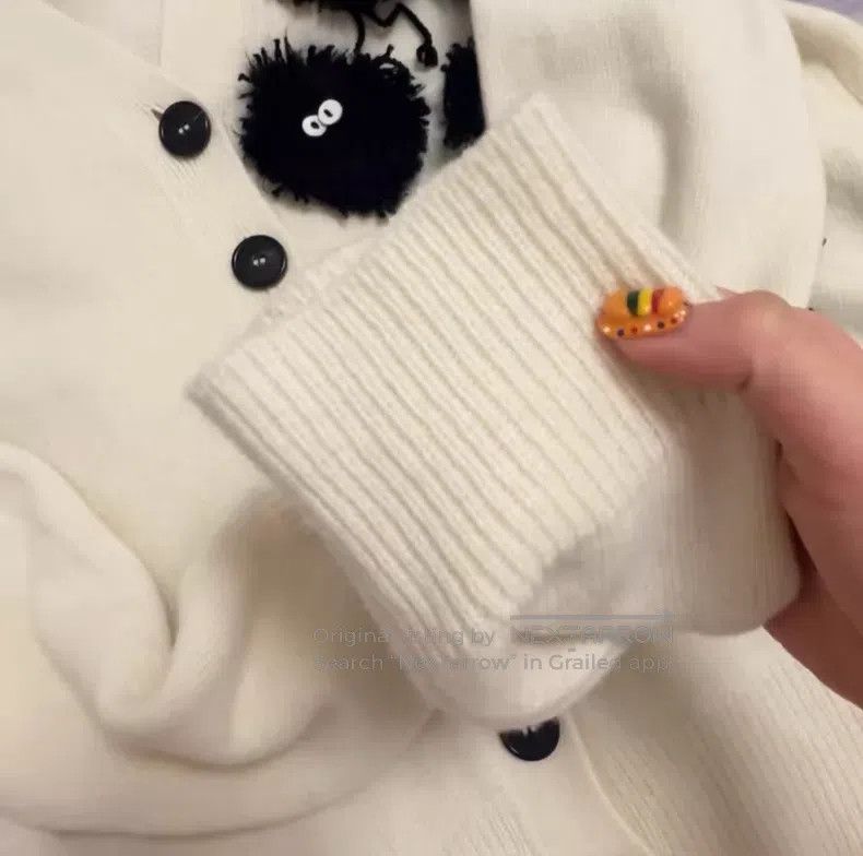Loewe Loewe Spirited Away co-branded black coal ball cardigan sw Size S / US 4 / IT 40 - 5 Thumbnail