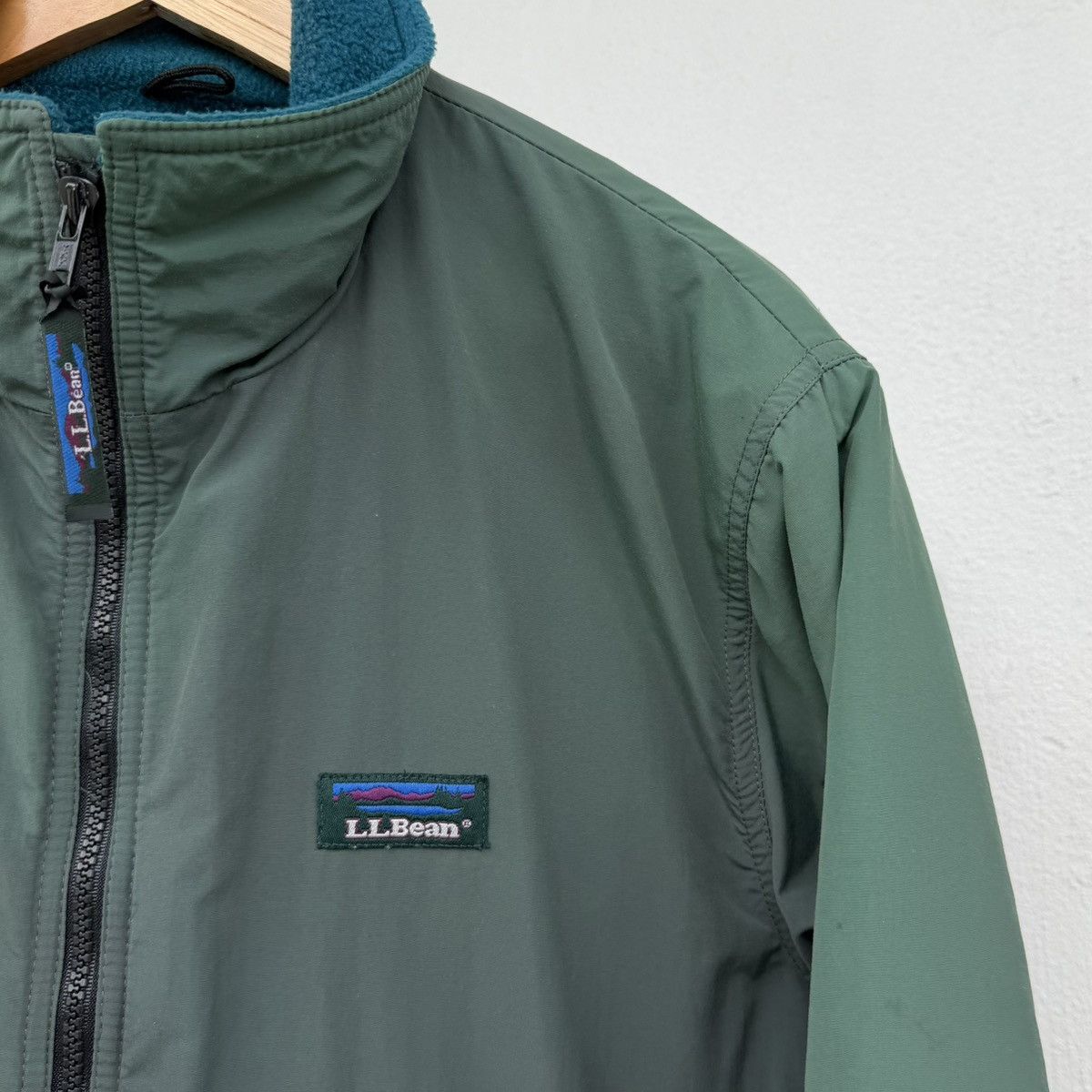 L.L. Bean Vintage L.L.Bean Warm Up Jacket Green Fleece Lined Outdoor Size US M / EU 48-50 / 2 - 6 Thumbnail