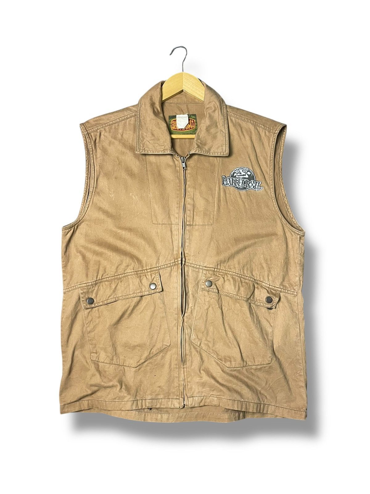 Japanese Brand × Vintage Vintage Barrel Roll Outerwear Vest (69) Size US M / EU 48-50 / 2 - 1 Thumbnail
