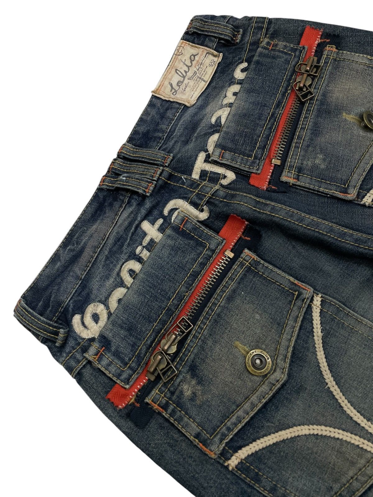 If Six Was Nine Lolita Muddy Whisker Distressed Denim Pants Size US 30 / EU 46 - 20 Thumbnail