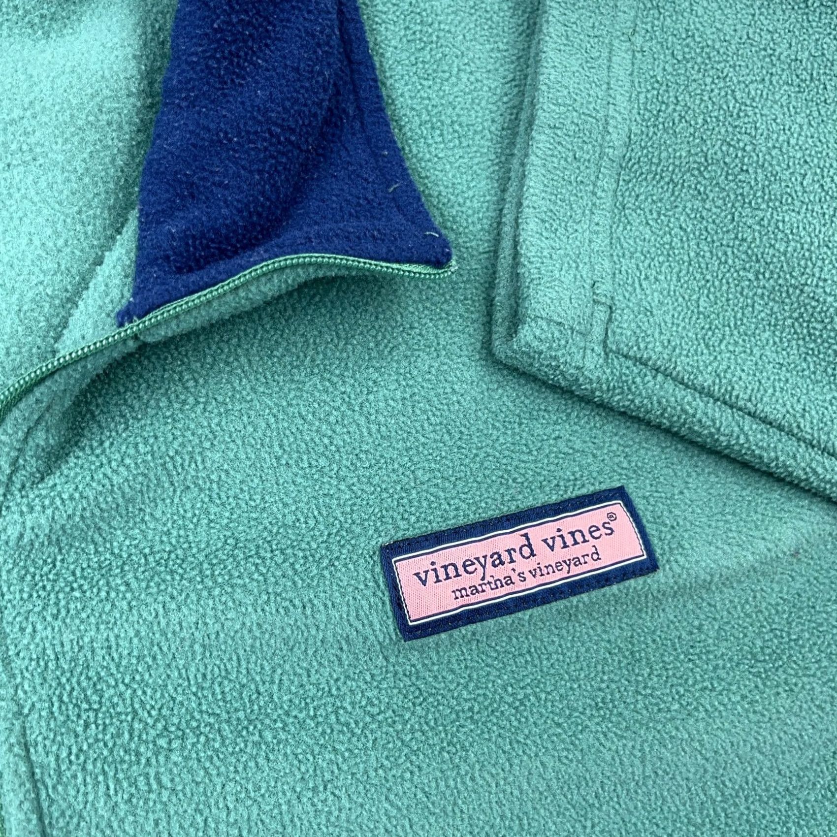 Vineyard Vines Vineyard Vines Fleece Pullover Sweatshirt Men Large Green Blue Size US L / EU 52-54 / 3 - 4 Thumbnail