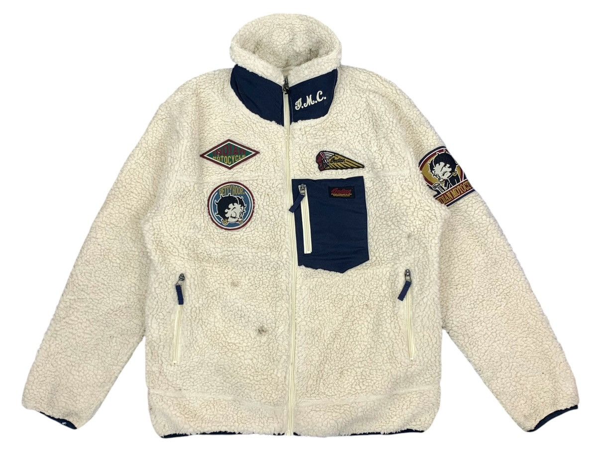 Cartoon Network × Indian Motorcycle VINTAGE BETTY BOOP INDIAN MOTORCYCLE FLEECE JACKET Size US L / EU 52-54 / 3 - 1 Thumbnail