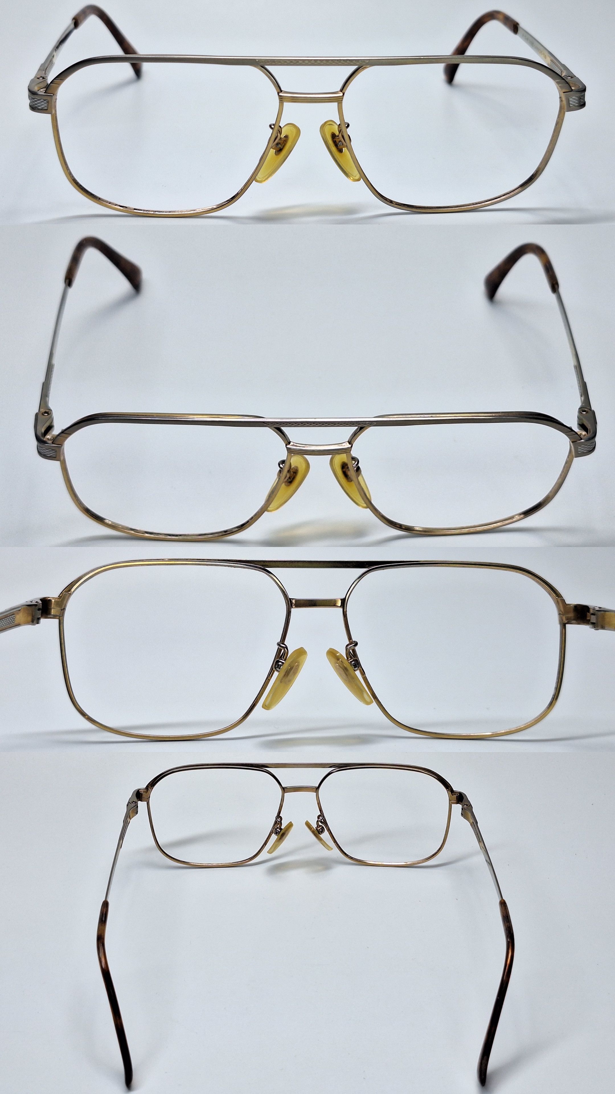 Other CONTINENTAL XO-02 Titanium Double Bridge Eyeglasses frame Size ONE SIZE - 4 Thumbnail