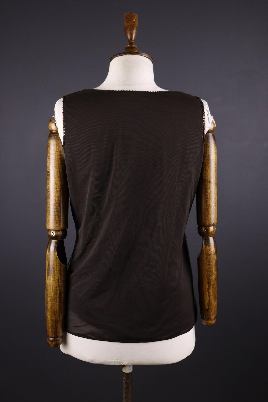 Polo Ralph Lauren Laurel by Escada Brown Tank Top Shirt I 48 / USA 12 / GB 16 Size M / US 6-8 / IT 42-44 - 7 Thumbnail