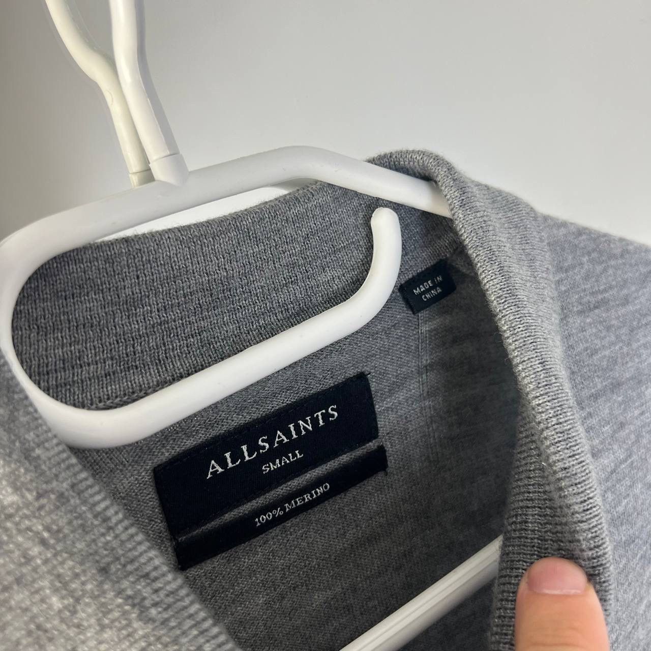 Allsaints Vintage Y2K AllSaints Merino Wool Rugby Long Sleeve Size US S / EU 44-46 / 1 - 4 Thumbnail