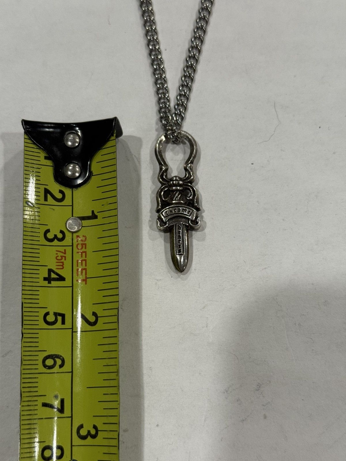 Chrome Hearts Chrome Hearts Dagger Pendant Cuban Link Chain Necklace 925 Size ONE SIZE - 12 Thumbnail