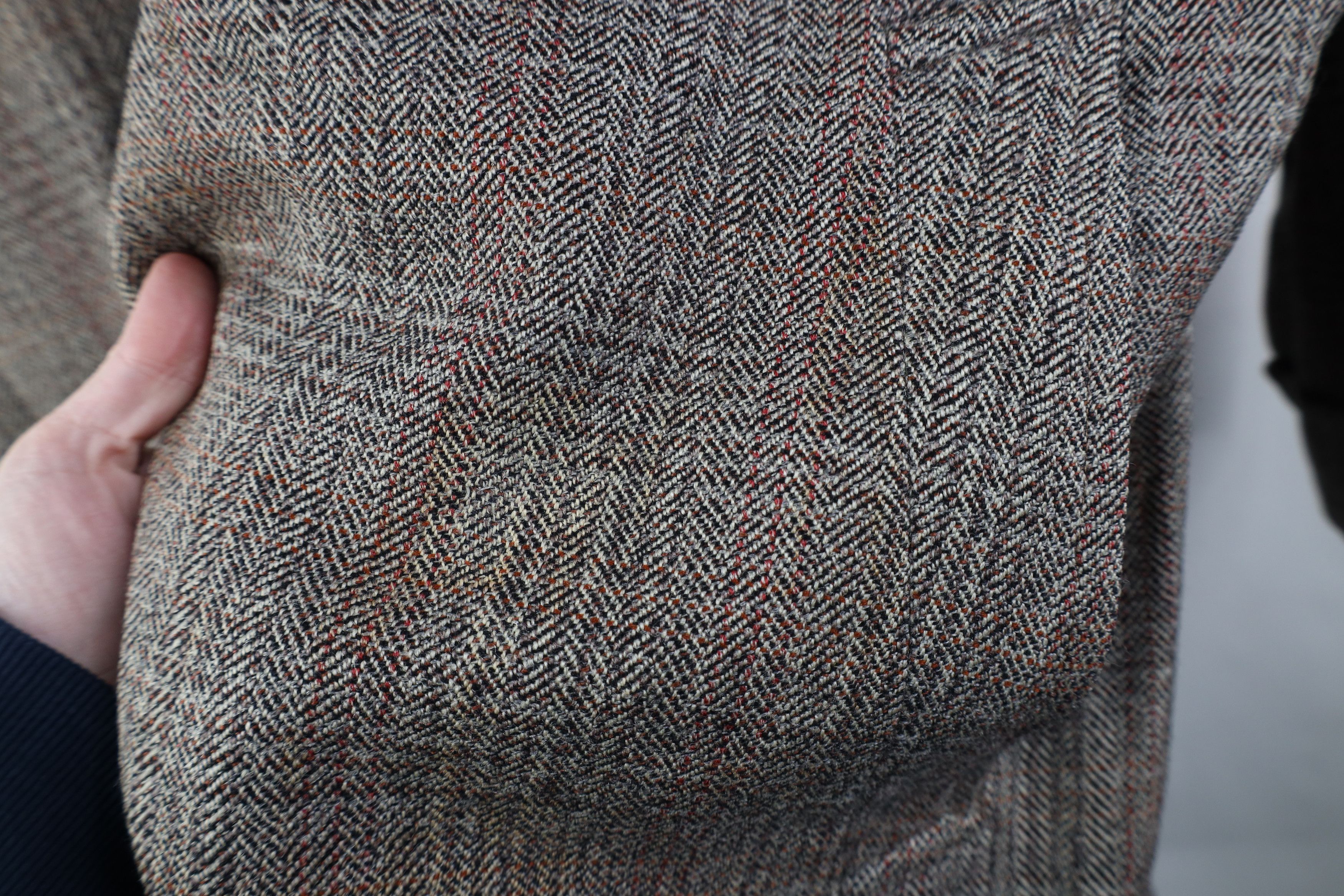 Vintage Vintage 40s 50s Streetwear Wool Tweed Overcoat Jacket USA Size US L / EU 52-54 / 3 - 5 Thumbnail