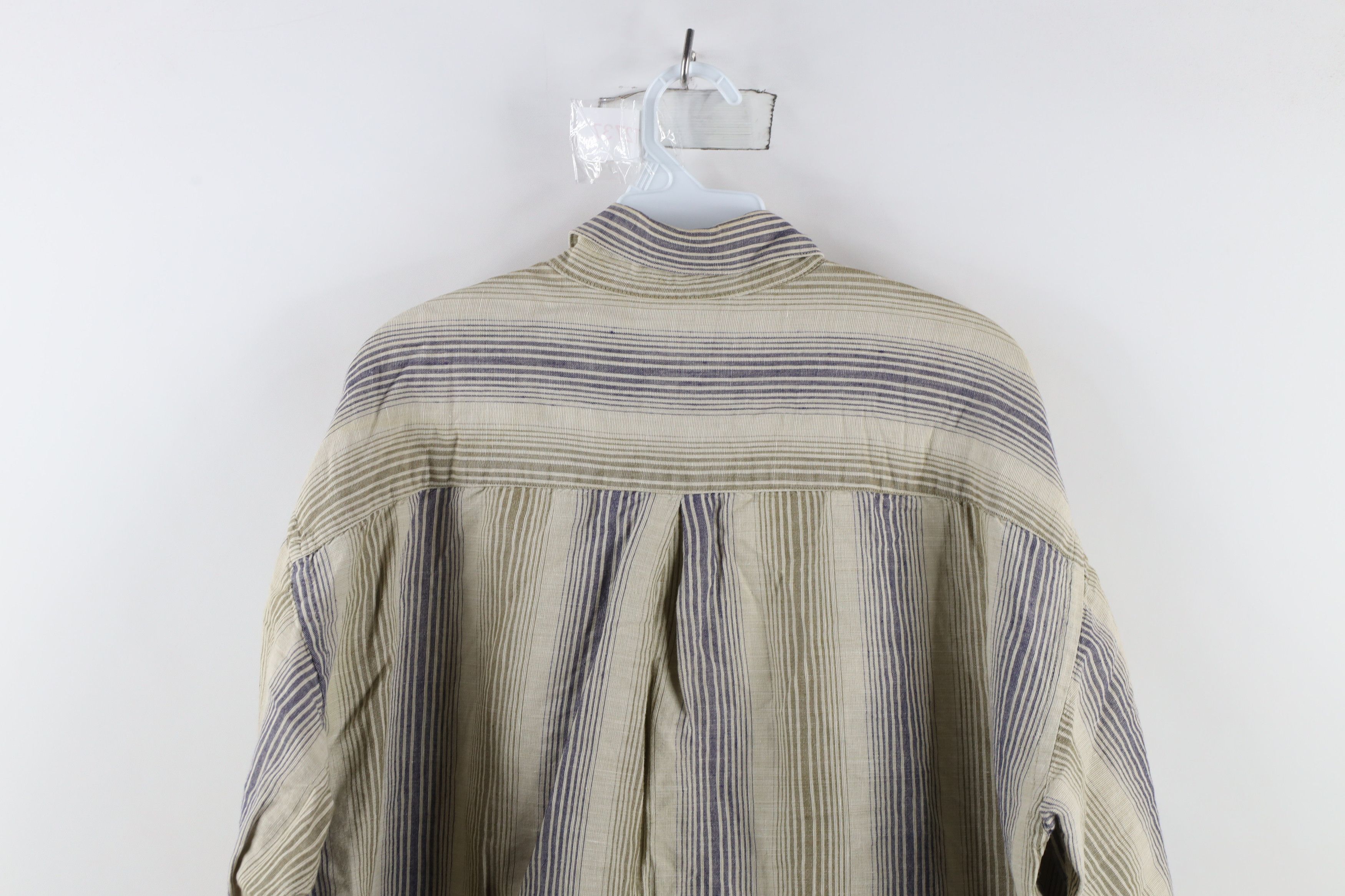 Vintage Vintage 90s Streetwear Baggy Fit Striped Button Down Shirt Size US M / EU 48-50 / 2 - 9 Thumbnail