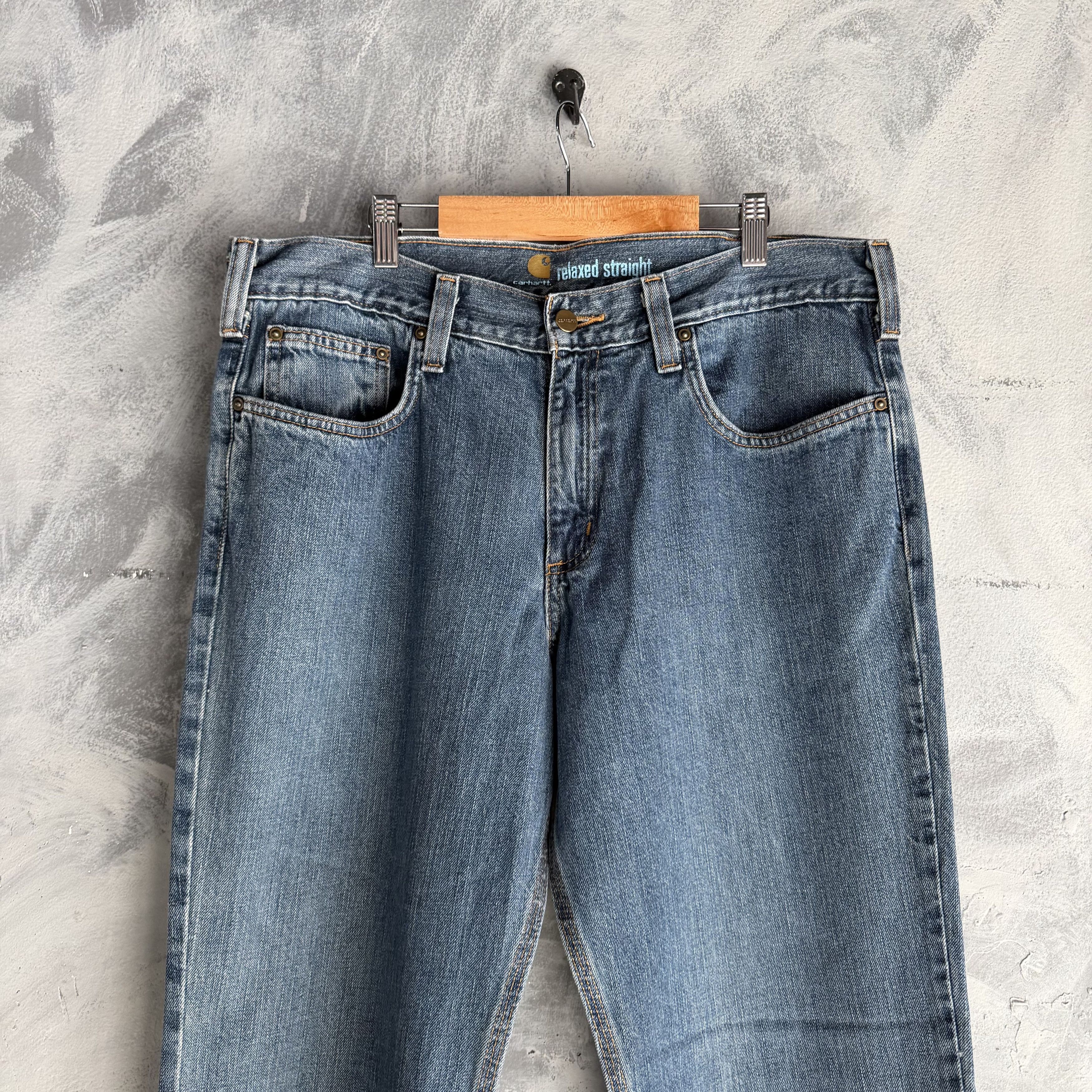 Carhartt Carhartt Jeans Men’s Size 34x34 (34x29) Dark Blue Relaxed Size US 34 / EU 50 - 3 Thumbnail