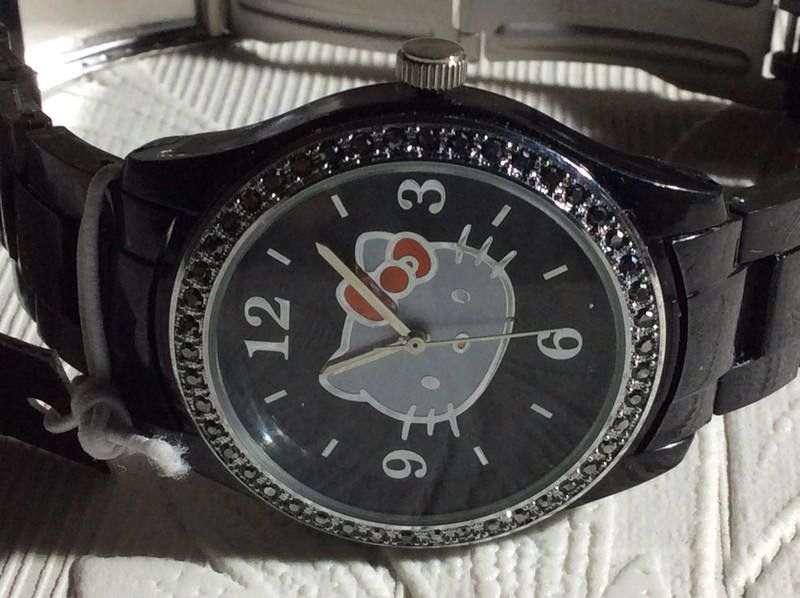 Designer Hello Kitty Black dial plastic strap watch Size ONE SIZE - 8 Thumbnail