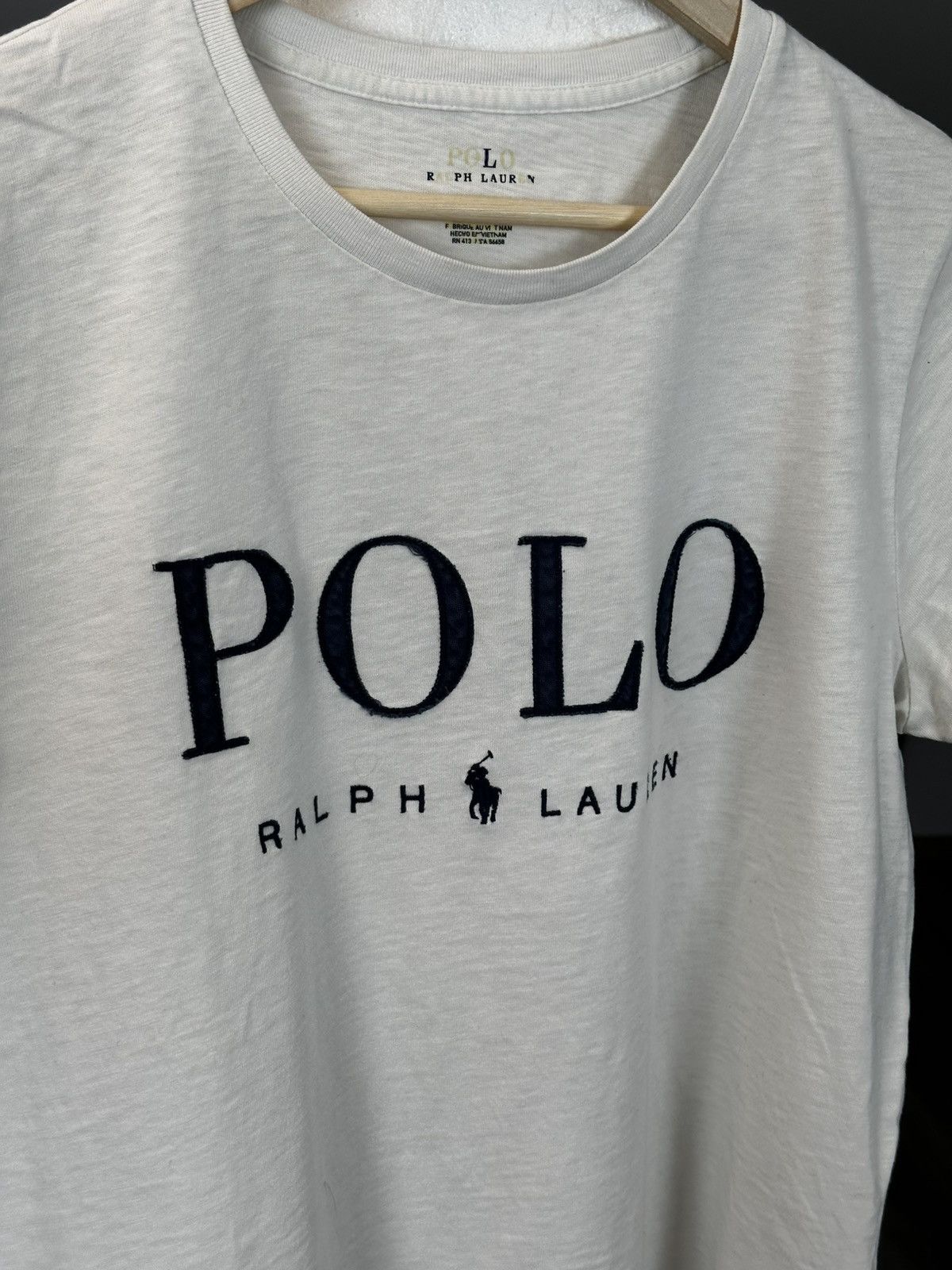 Polo Ralph Lauren Vintage Polo Ralph Lauren Big Logo Tee Size L / US 10 / IT 46 - 3 Thumbnail