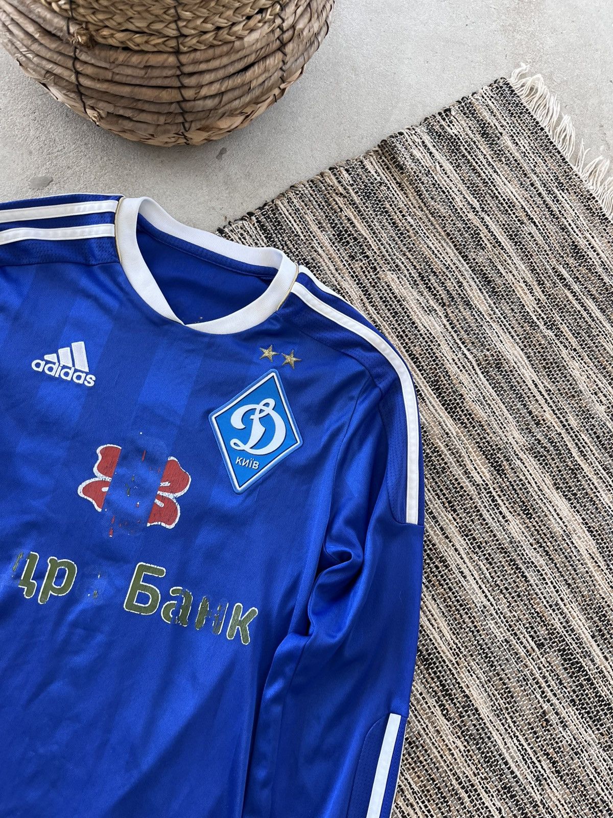 Adidas Vintage Adidas Dynamo Kyiv LongSleeve Jersey Blue 6 Football Size US S / EU 44-46 / 1 - 4 Thumbnail
