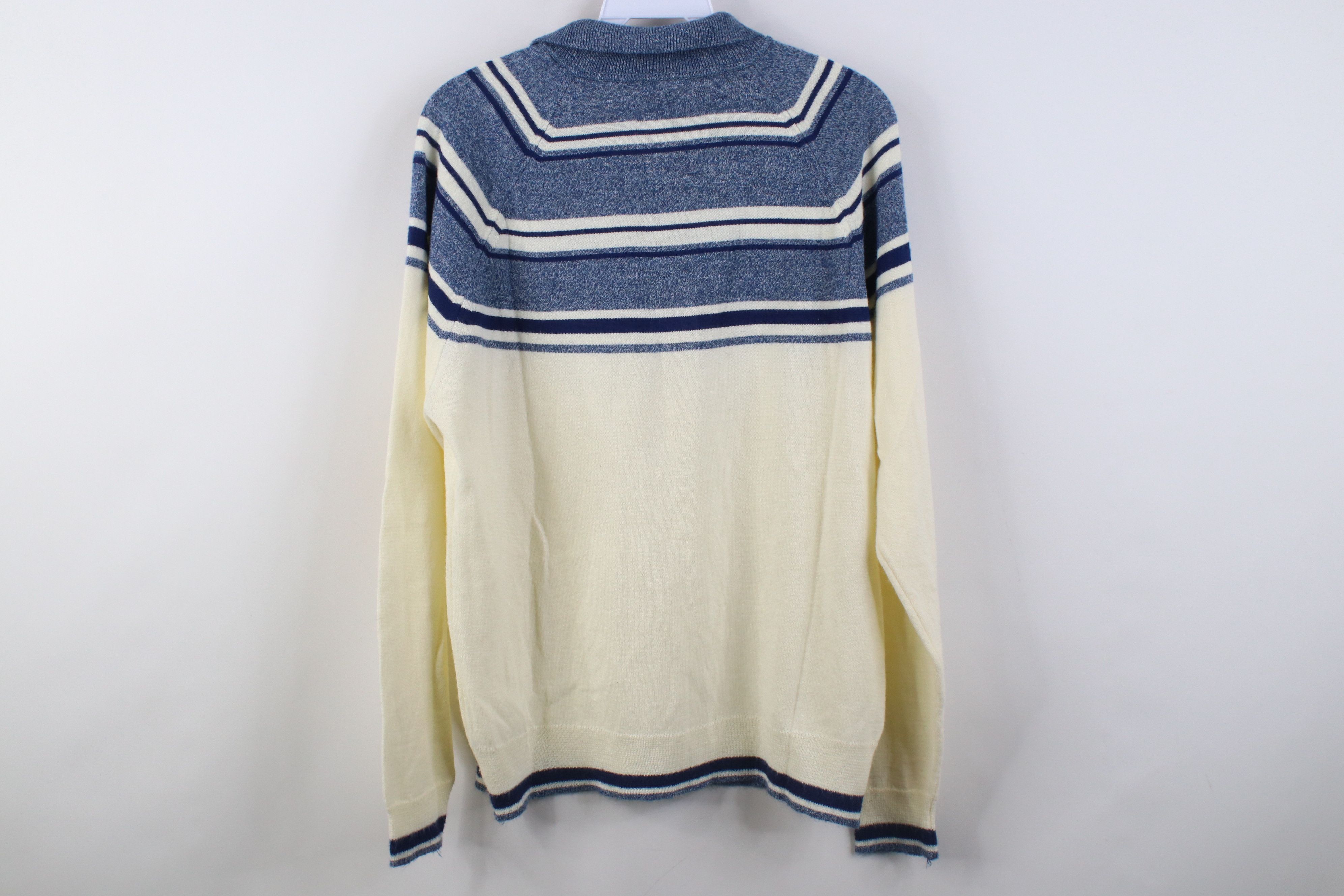 Vintage Vintage 70s Streetwear Thin Knit Collared Polo Sweater USA Size US M / EU 48-50 / 2 - 10 Thumbnail