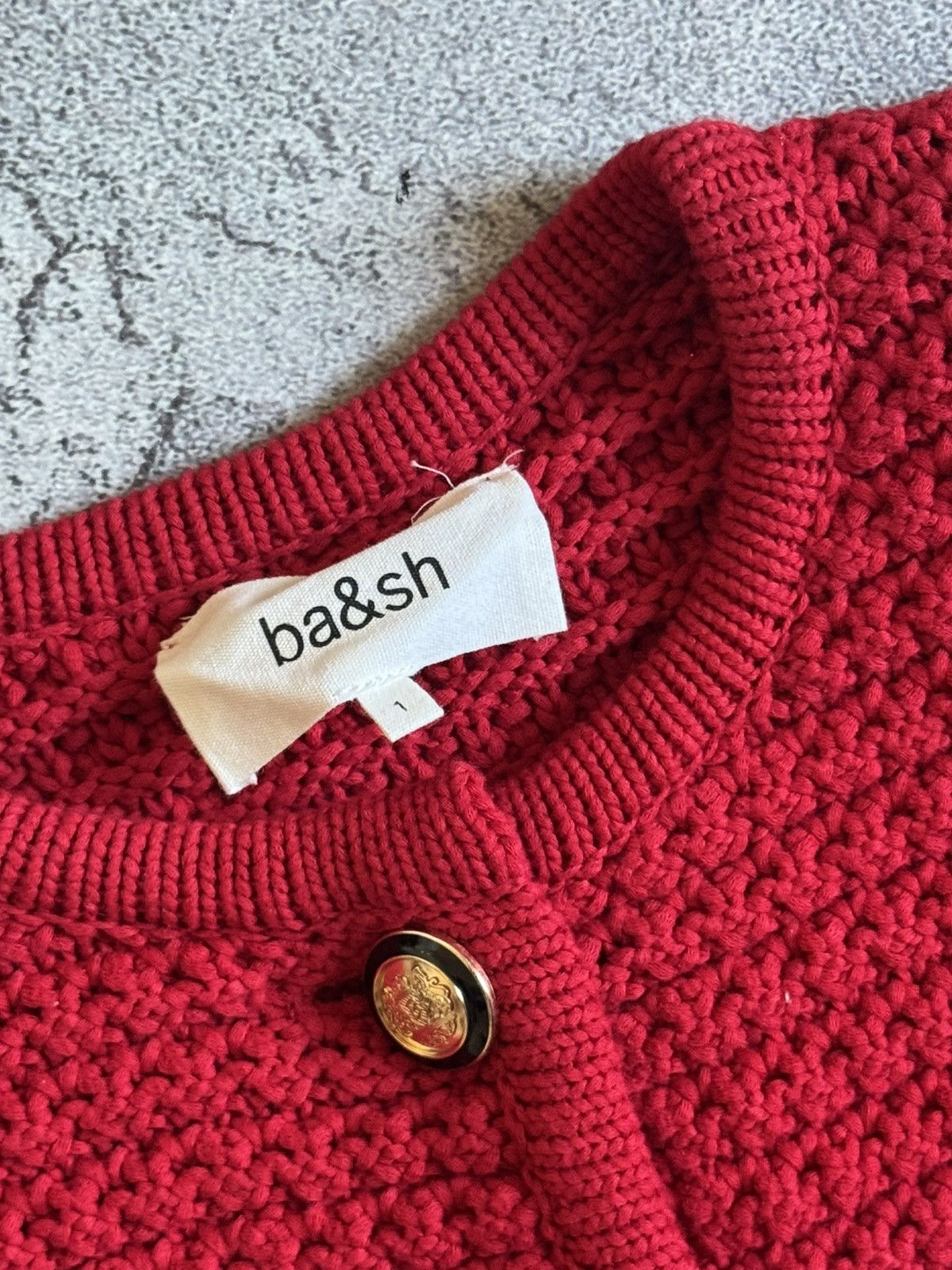 ba&sh BA&SH 1size BASH Gaspard Tweed Knitwear cardigan jacket Size S / US 4 / IT 40 - 10 Thumbnail