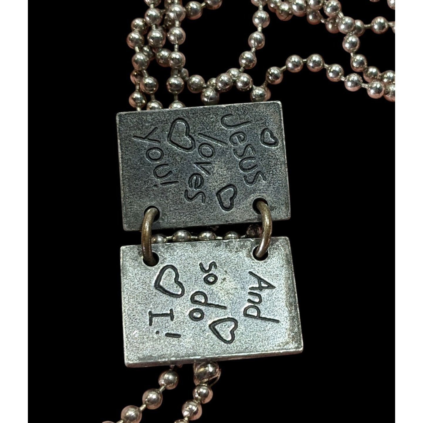 Other Religious Opening Book Heart Jesus Loves You Pendant Necklac Size ONE SIZE - 3 Thumbnail