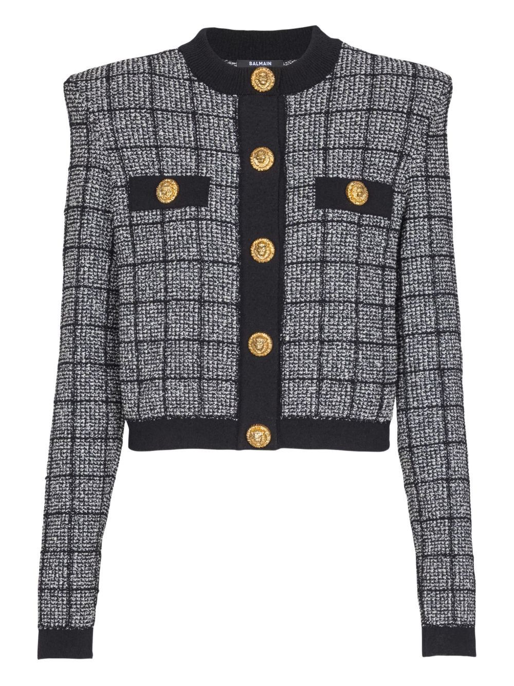 Balmain TWEED CARDIGAN Size XS / US 0-2 / IT 36-38 - 1 Thumbnail