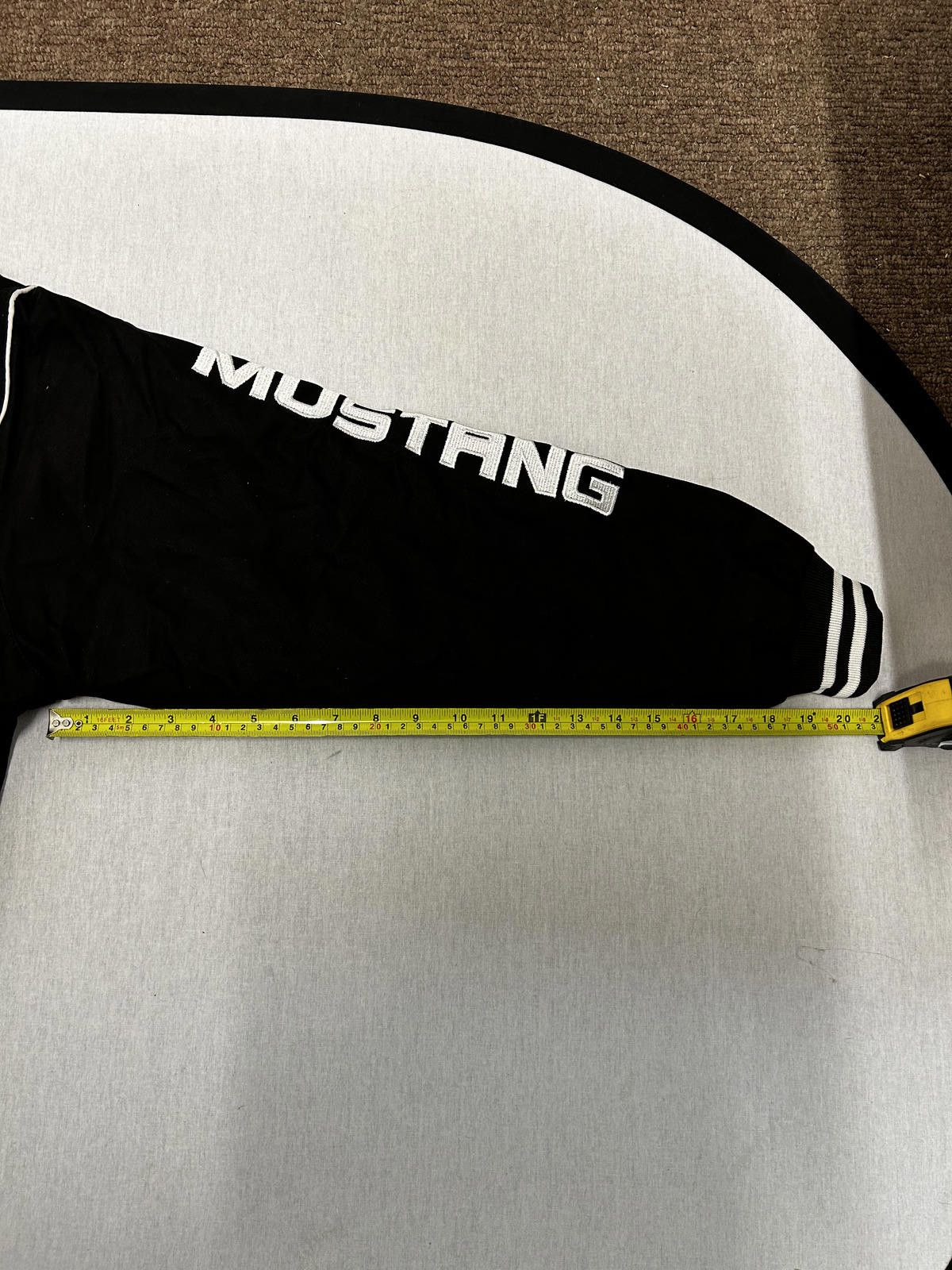 NASCAR Ford Mustang Black Racing Jacket with Embroidered Logos Size US L / EU 52-54 / 3 - 7 Thumbnail