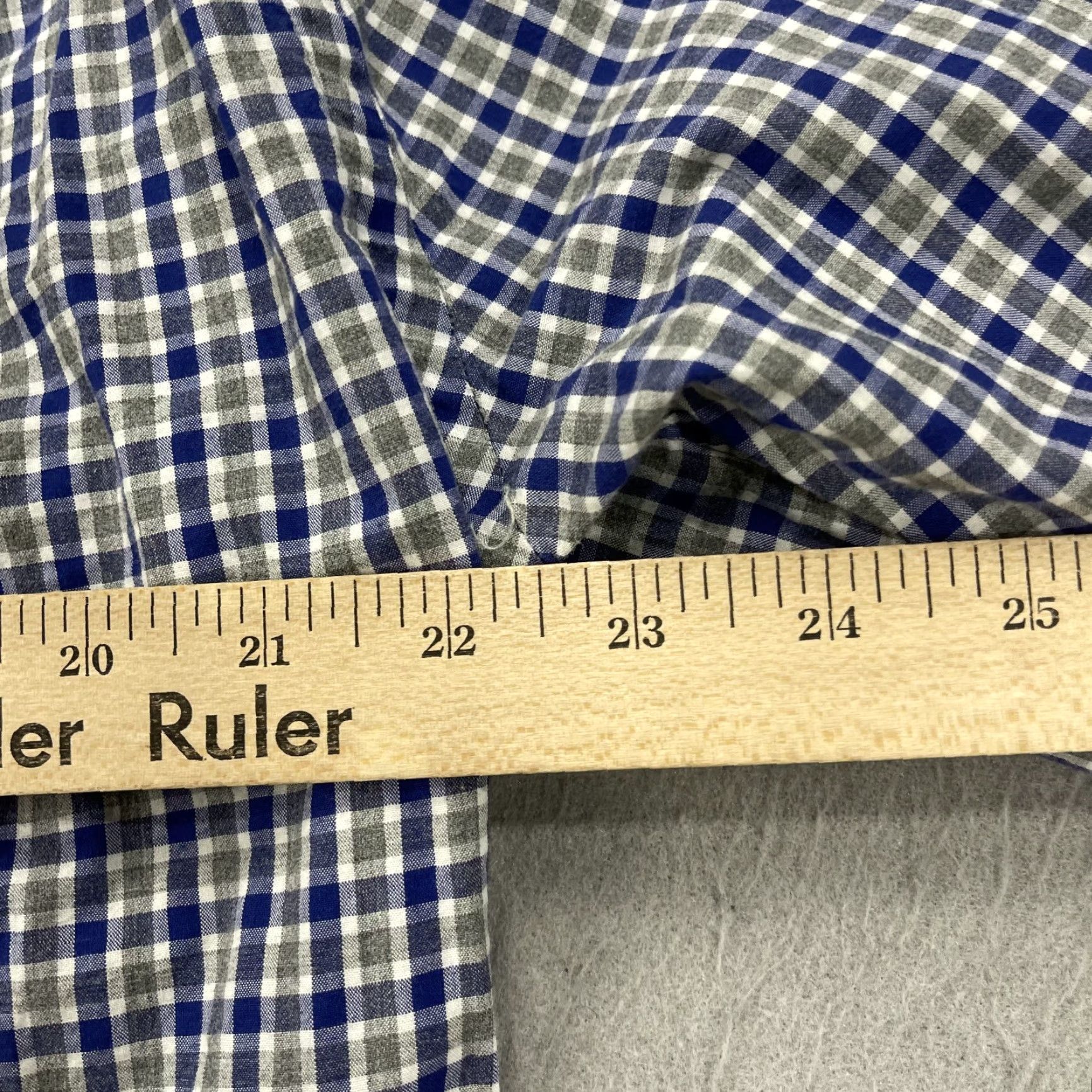 Vintage VINTAGE Gitman Bros Shirt Mens Large Blue Gray Check Haberdash Cotton Made USA Size US L / EU 52-54 / 3 - 7 Thumbnail